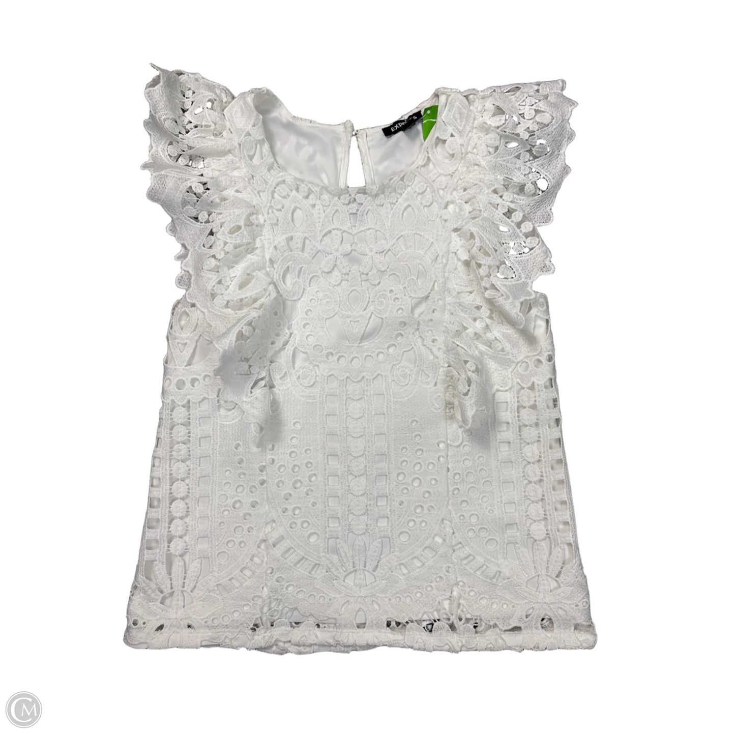 Top Sleeveless By Express In White, Size: Xs