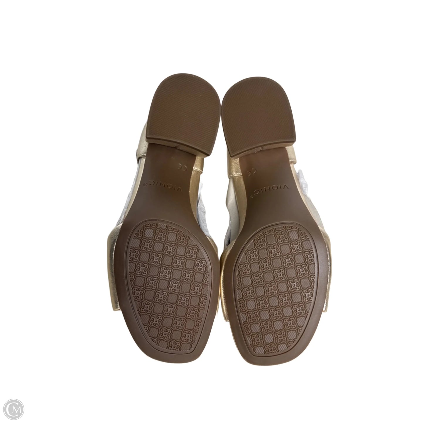 Shoes Heels Block By Vionic In Gold, Size: 6