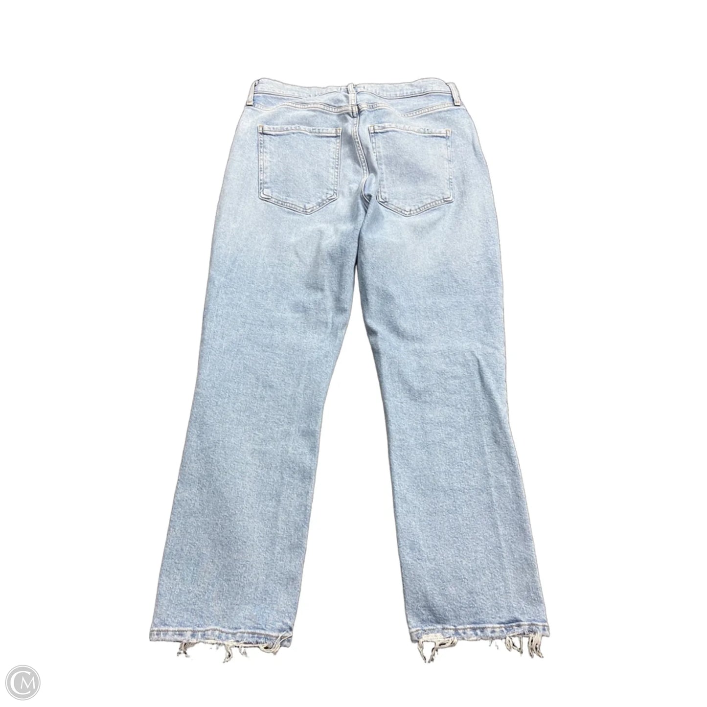 Jeans Straight By Agolde In Blue Denim, Size: 8