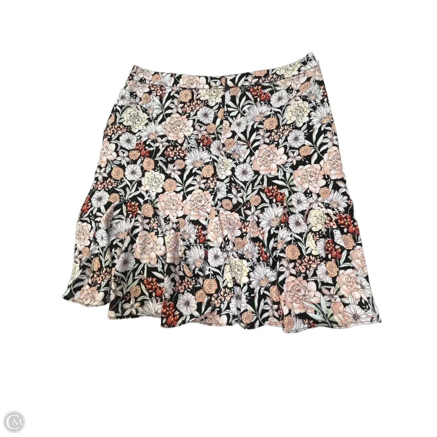 Skirt Designer By Karl Lagerfeld In Floral Print, Size: M