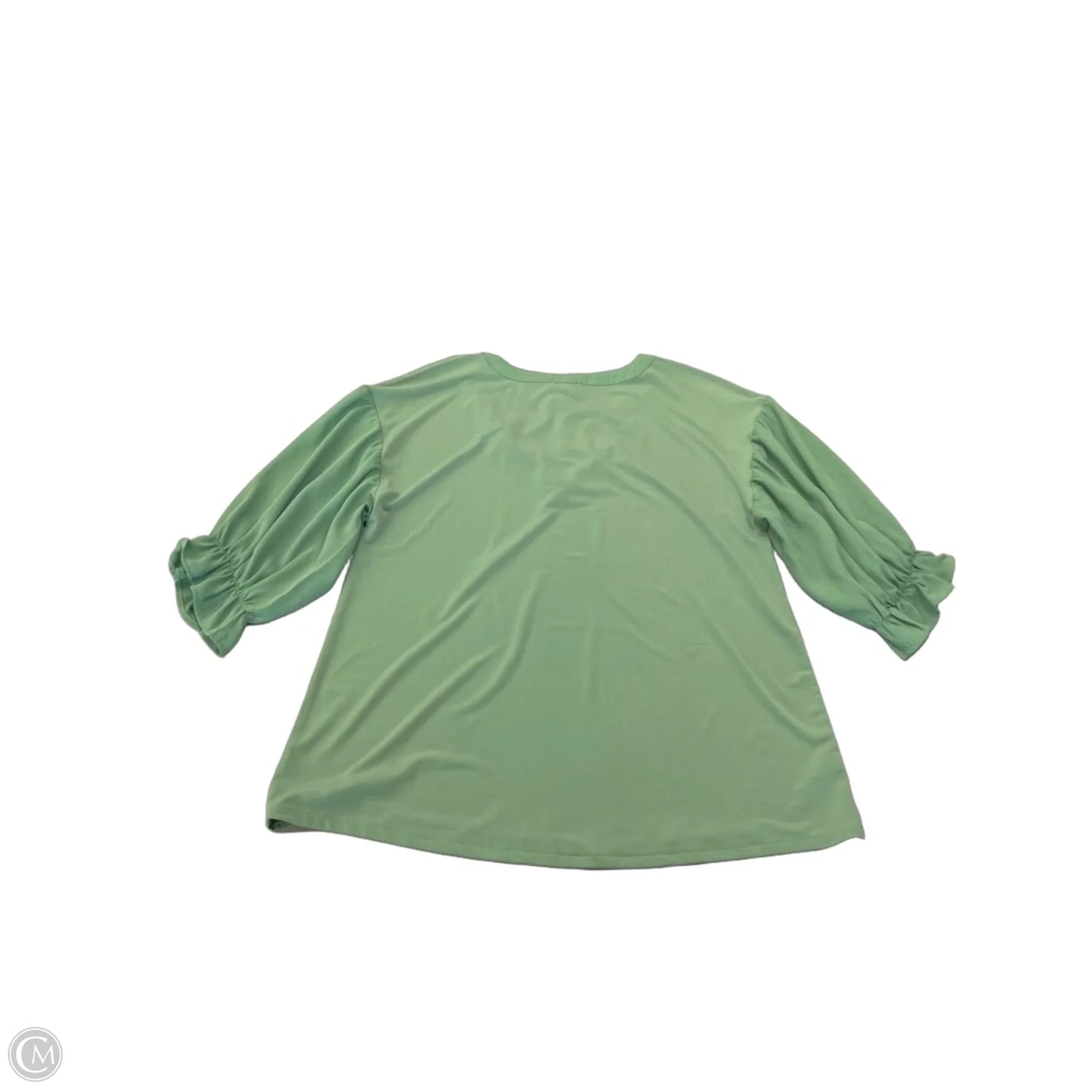Top 3/4 Sleeve By Ann Taylor In Green, Size: Xs