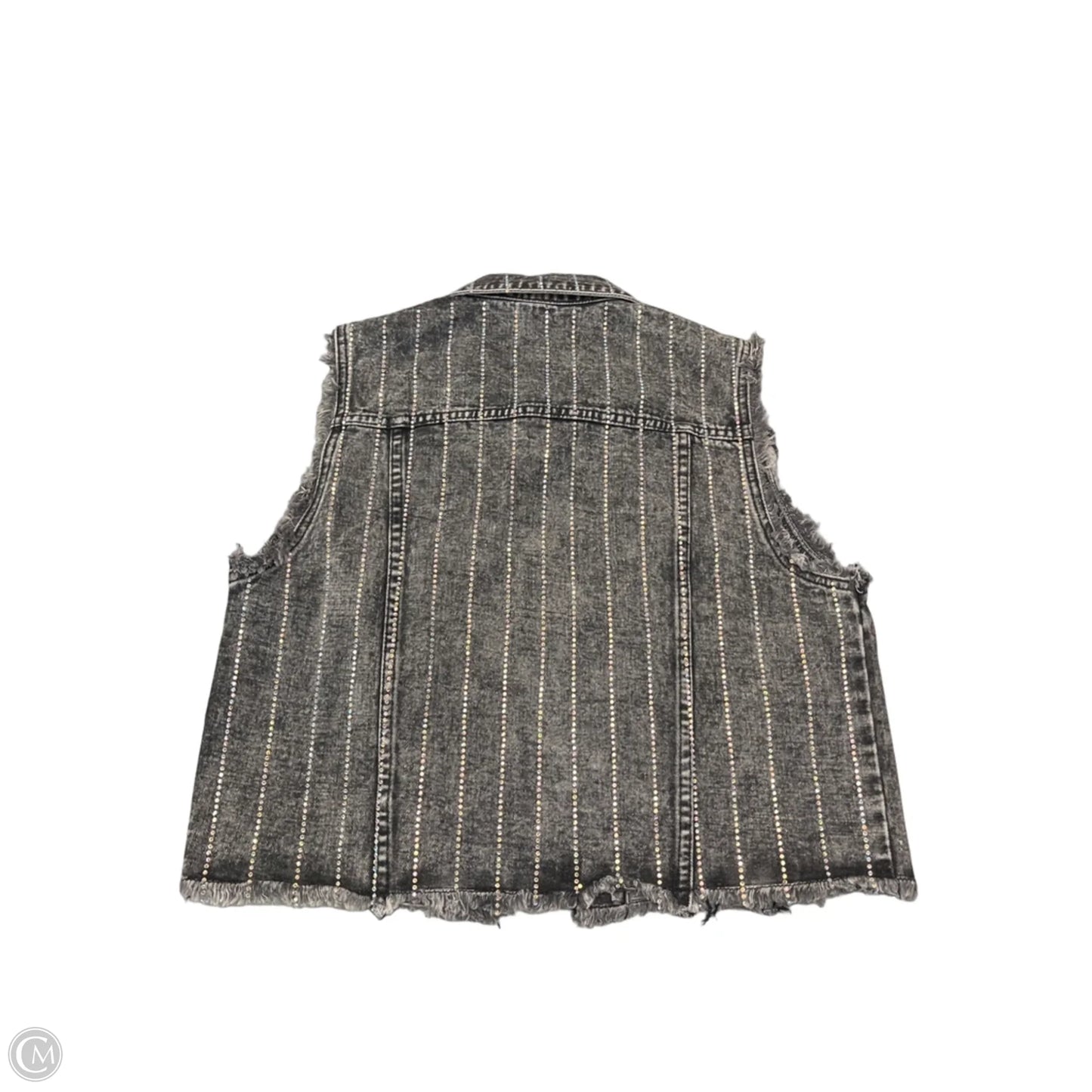 Vest Other By Vervet In Black Denim, Size: S