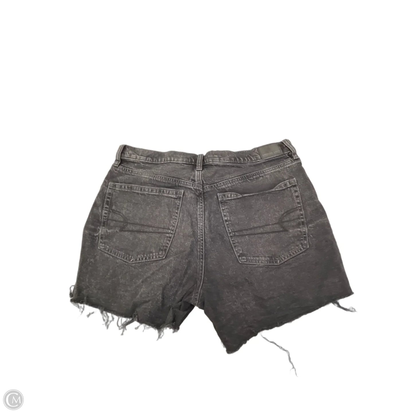 Shorts By American Eagle In Black Denim, Size: L