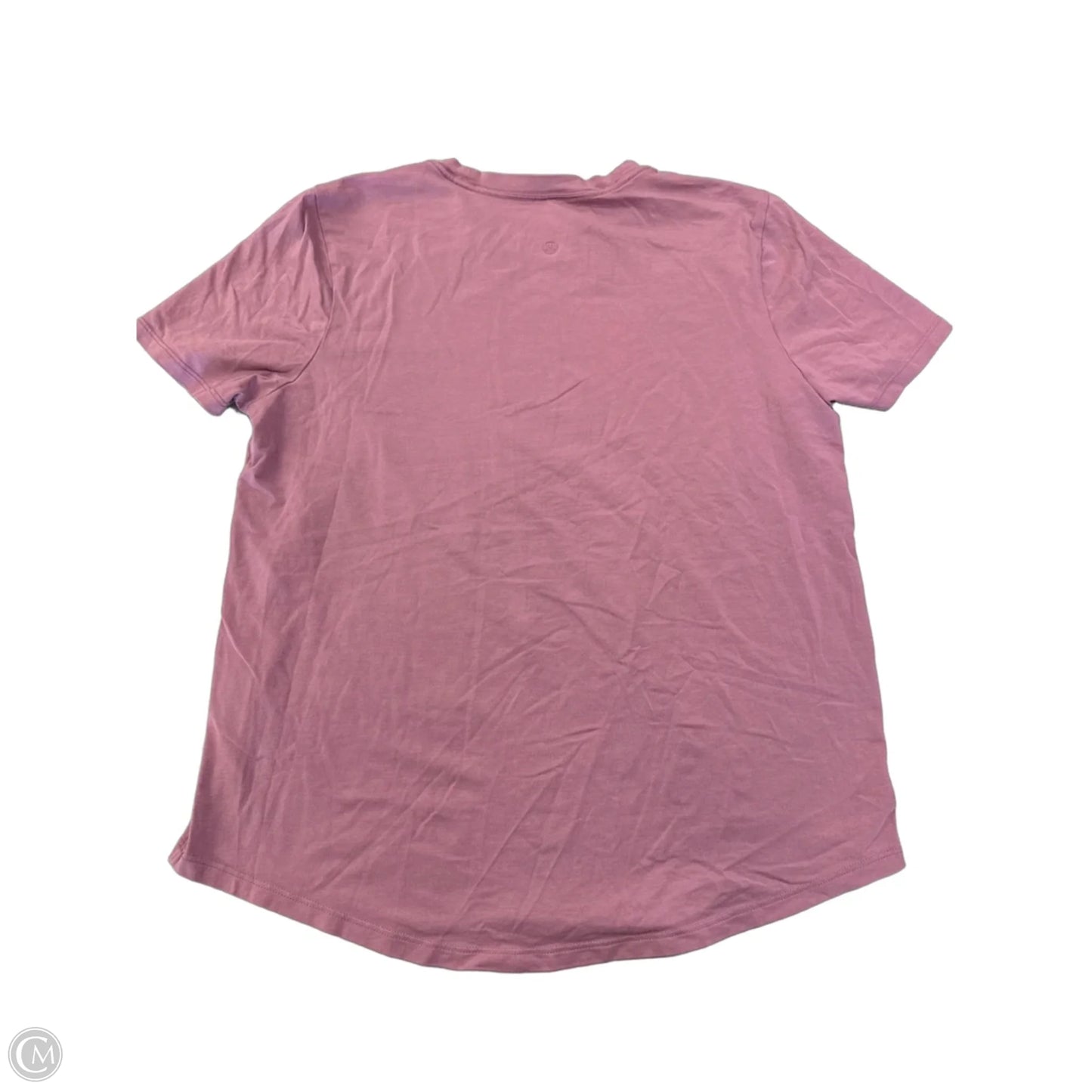 Athletic Top Short Sleeve By Lululemon In Pink, Size: S