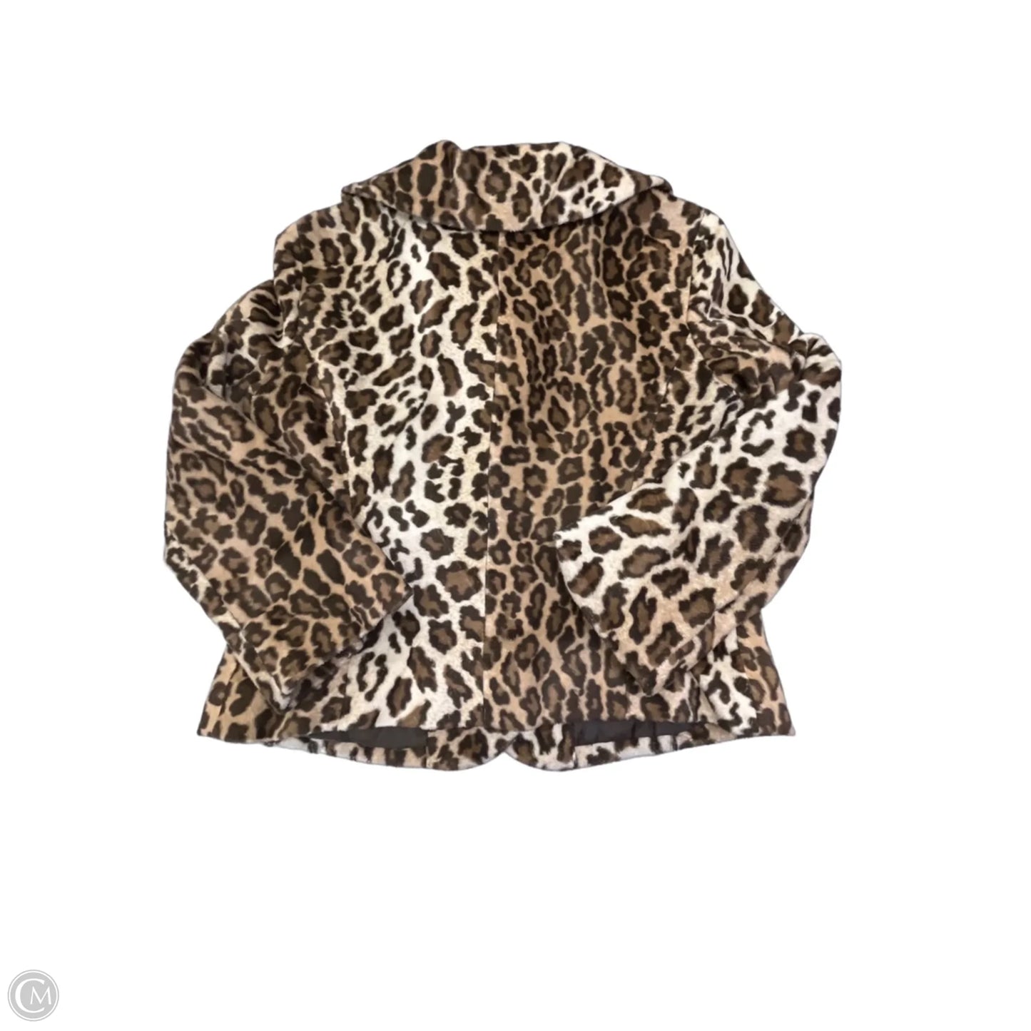 Jacket Faux Fur & Sherpa By Chaus In Leopard Print, Size: S