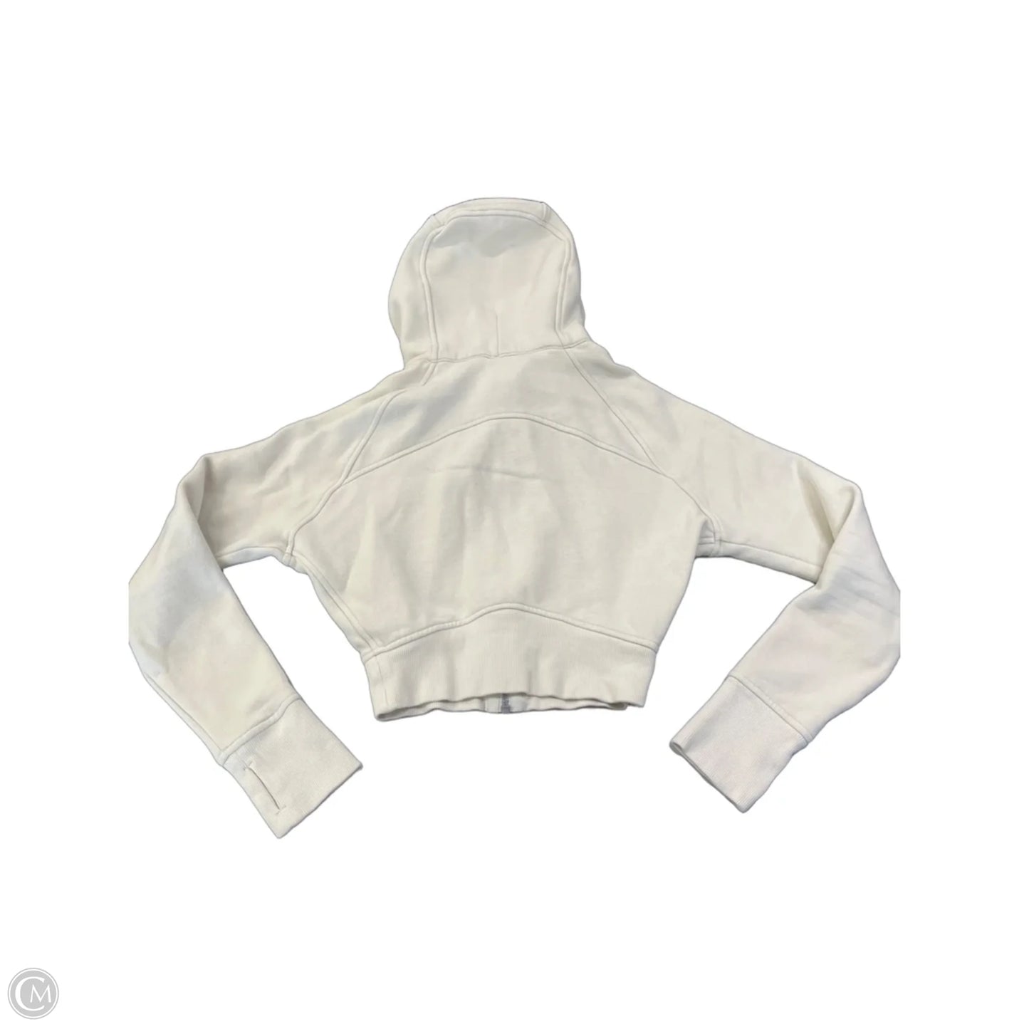 Athletic Sweatshirt Hoodie By Lululemon In Beige, Size: Xs