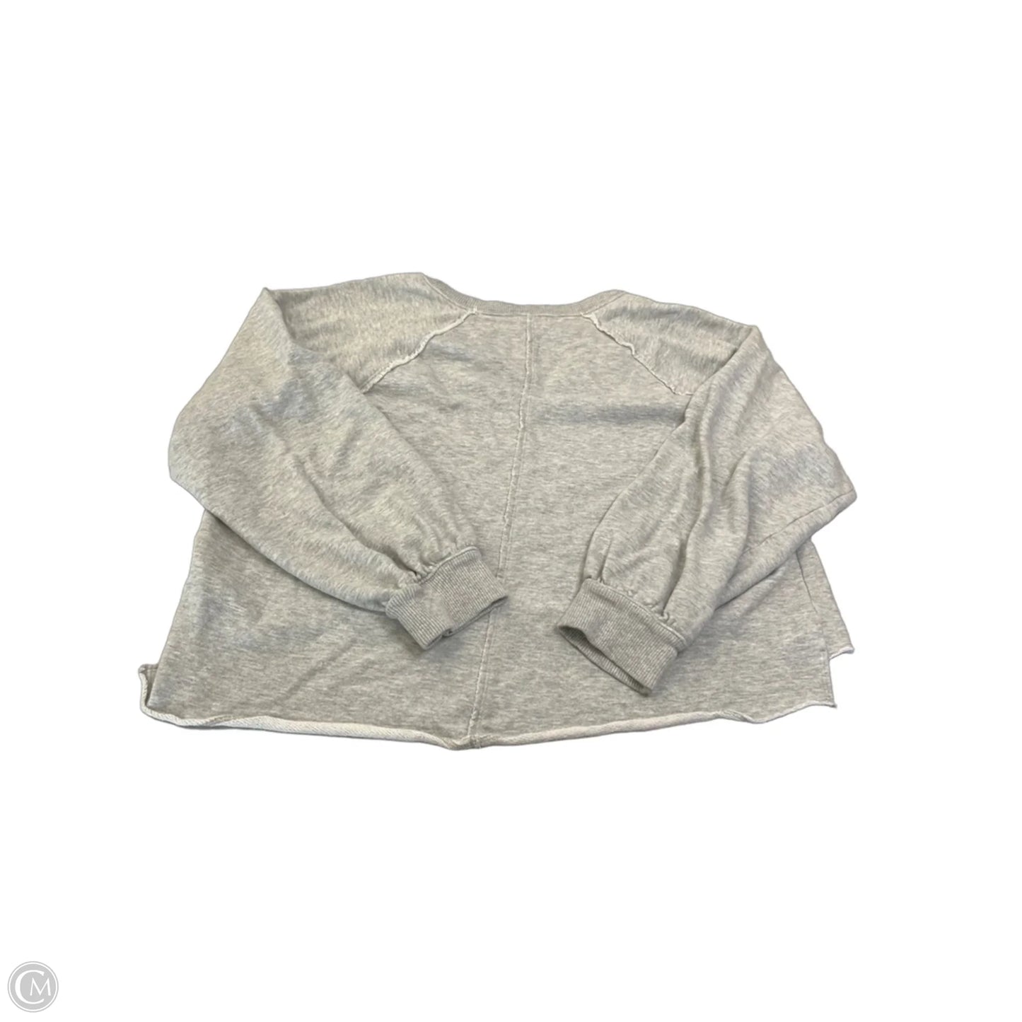 Top Long Sleeve By Pilcro In Grey, Size: M
