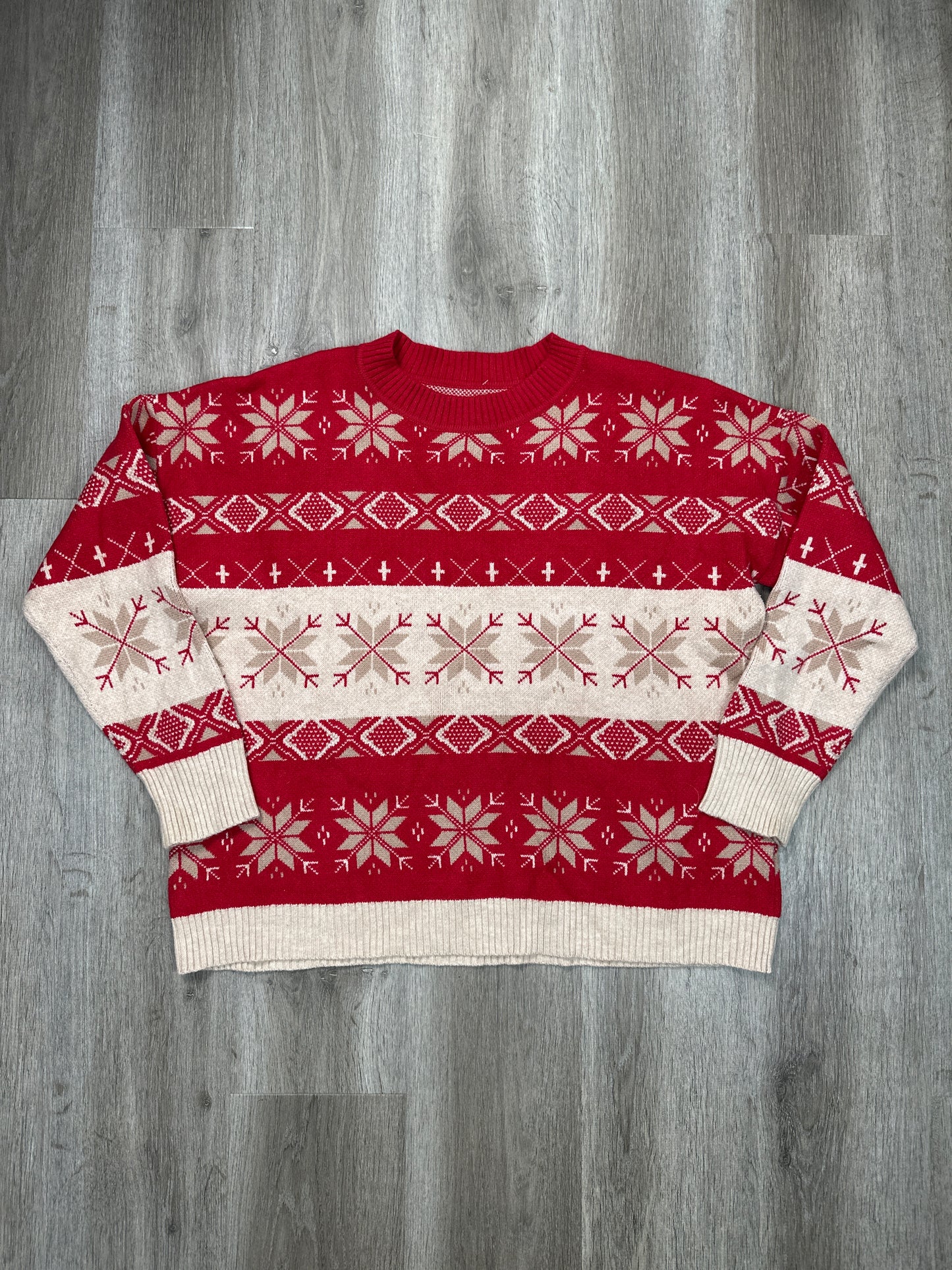 Sweater By Walmart In Red, Size: L