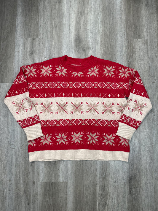 Sweater By Walmart In Red, Size: L