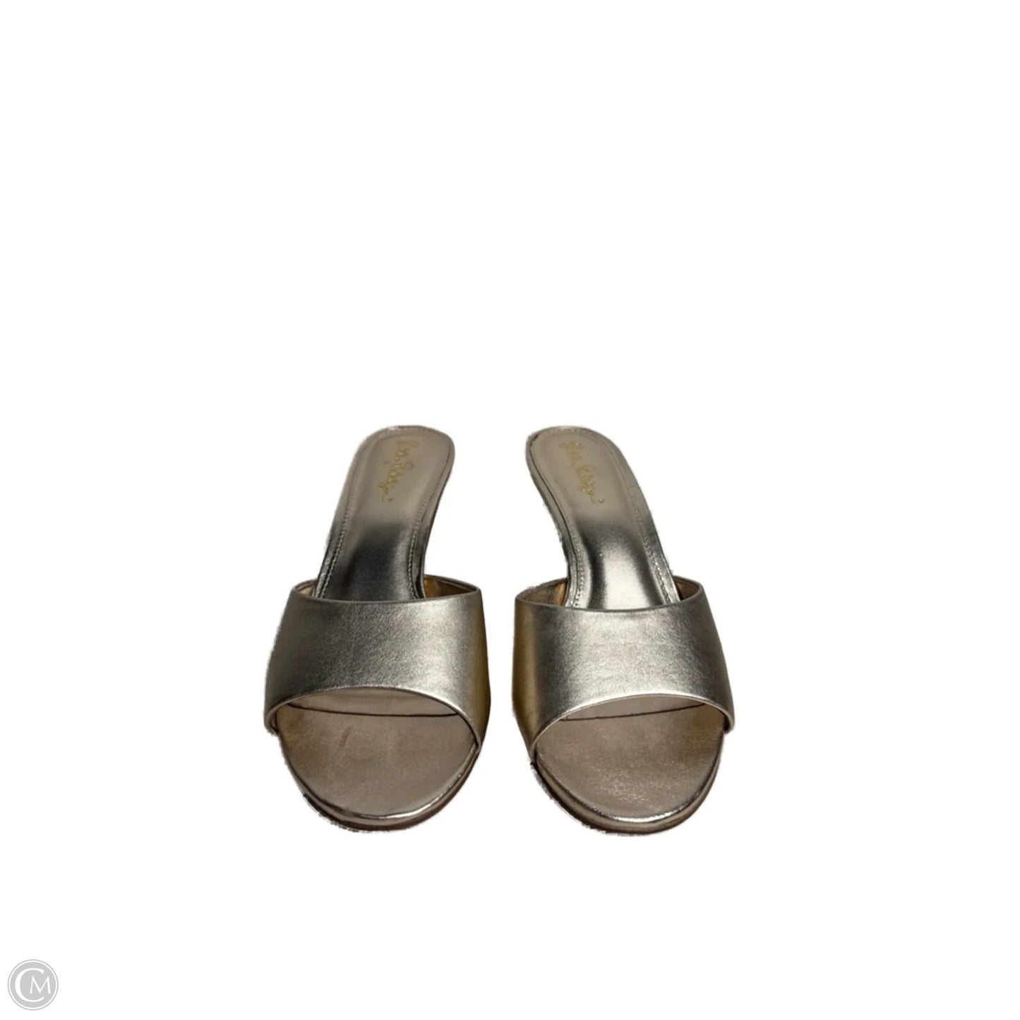 Shoes Designer By Lilly Pulitzer In Gold, Size: 7.5