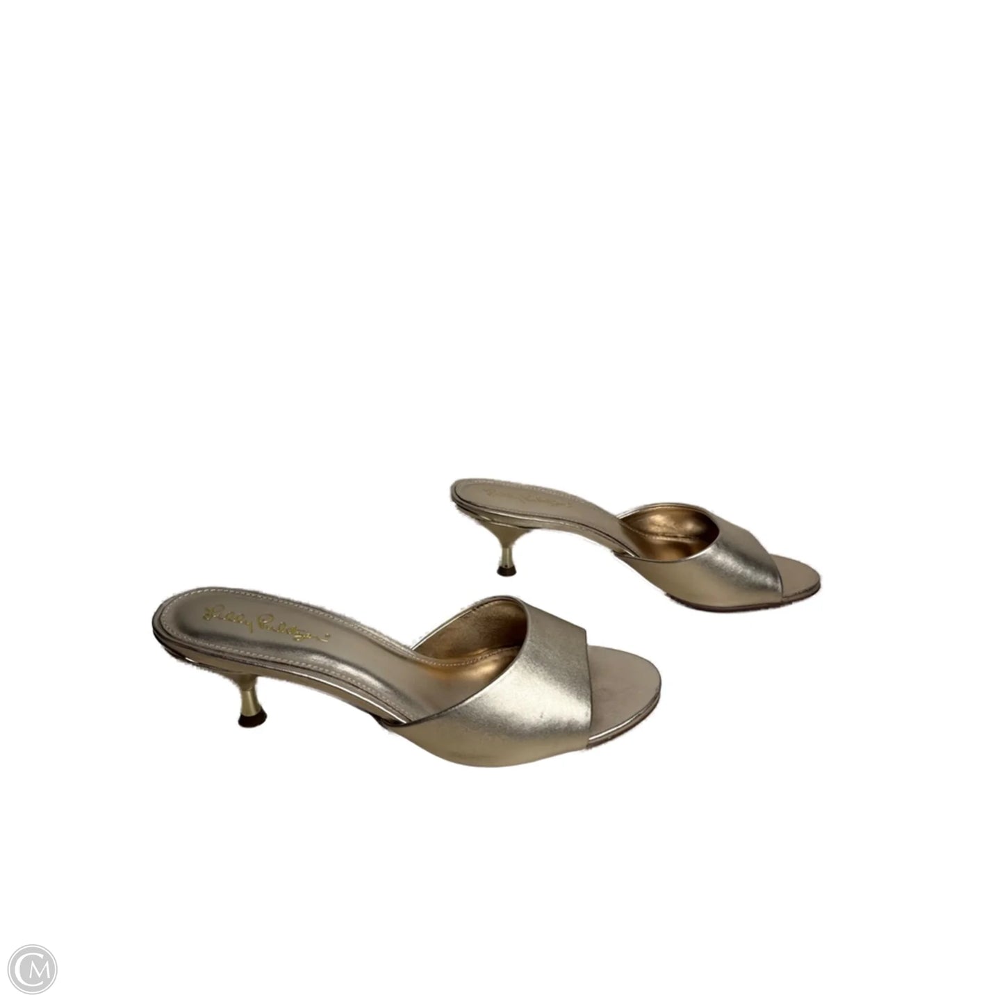 Shoes Designer By Lilly Pulitzer In Gold, Size: 7.5