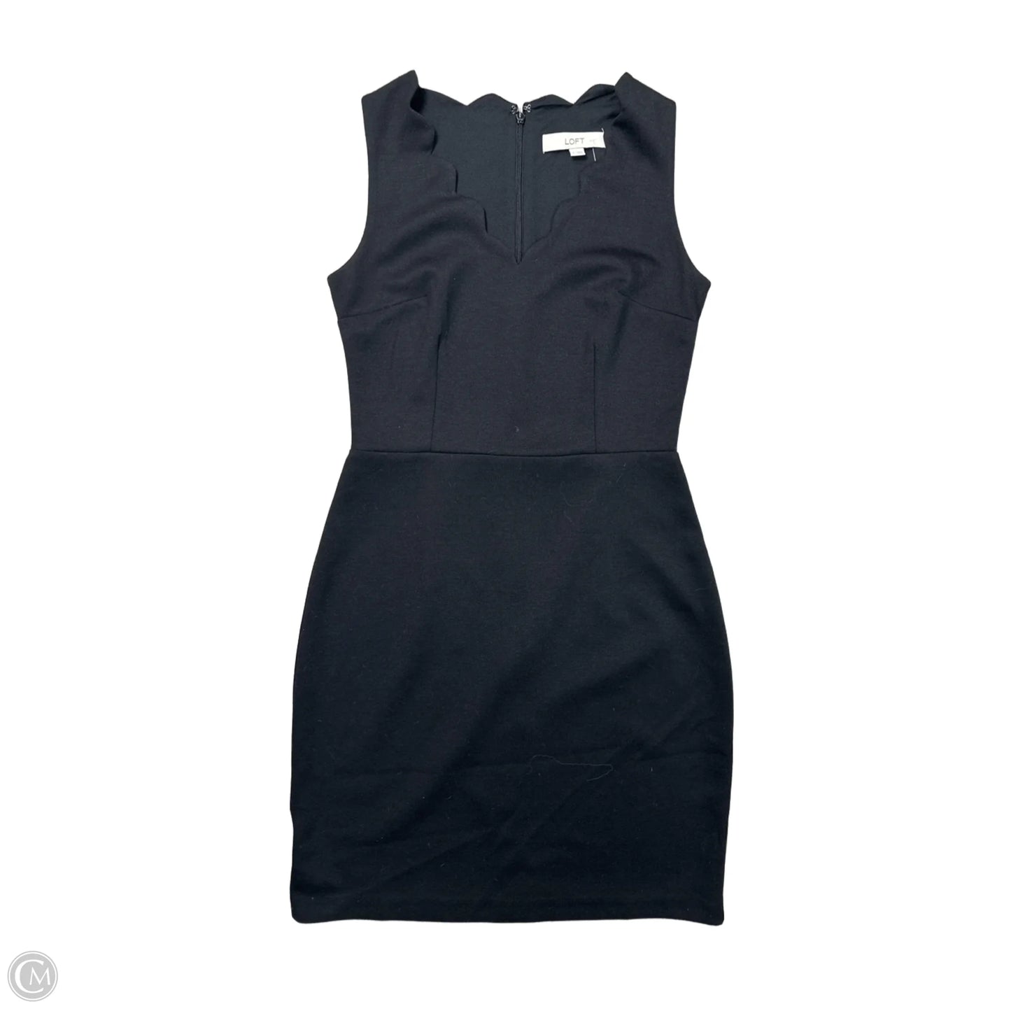 Dress Casual Midi By Loft In Black, Size: S