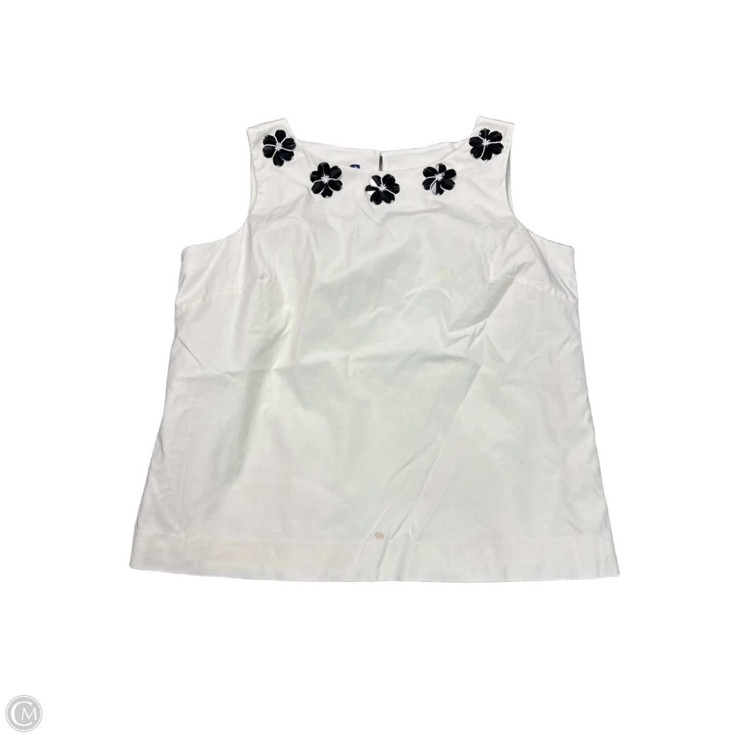 Top Sleeveless By Talbots In White, Size: Lp
