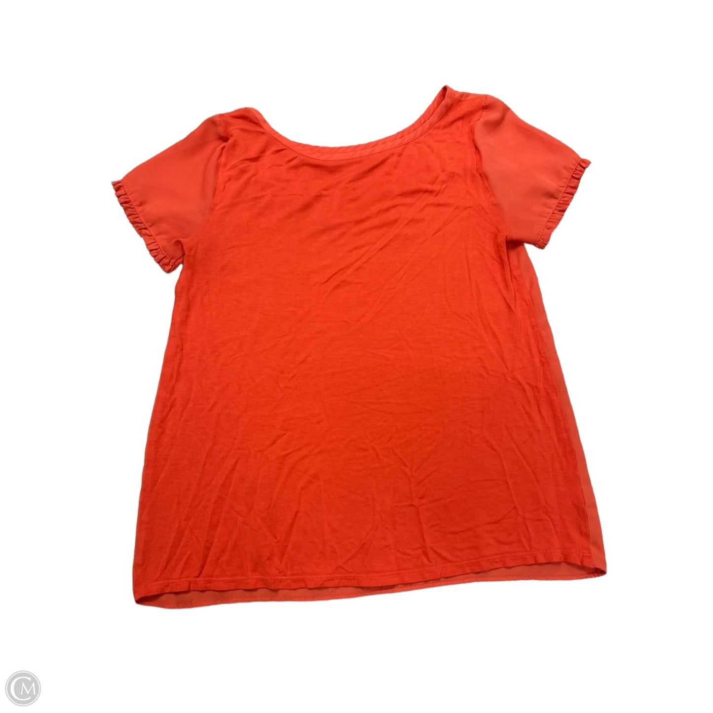 Top Short Sleeve Basic By Loft In Orange, Size: Xs