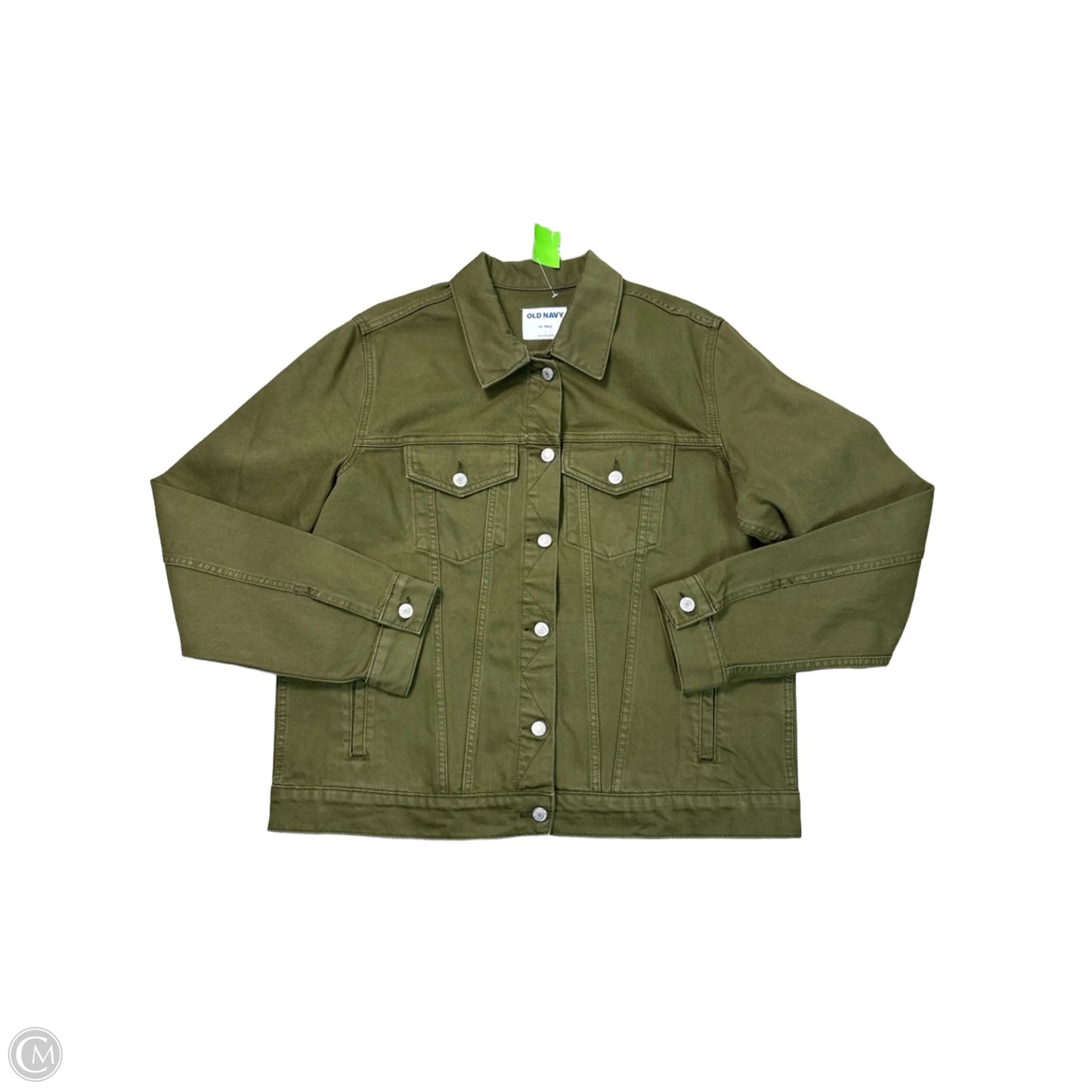 Jacket Denim By Old Navy In Green Denim, Size: Xl