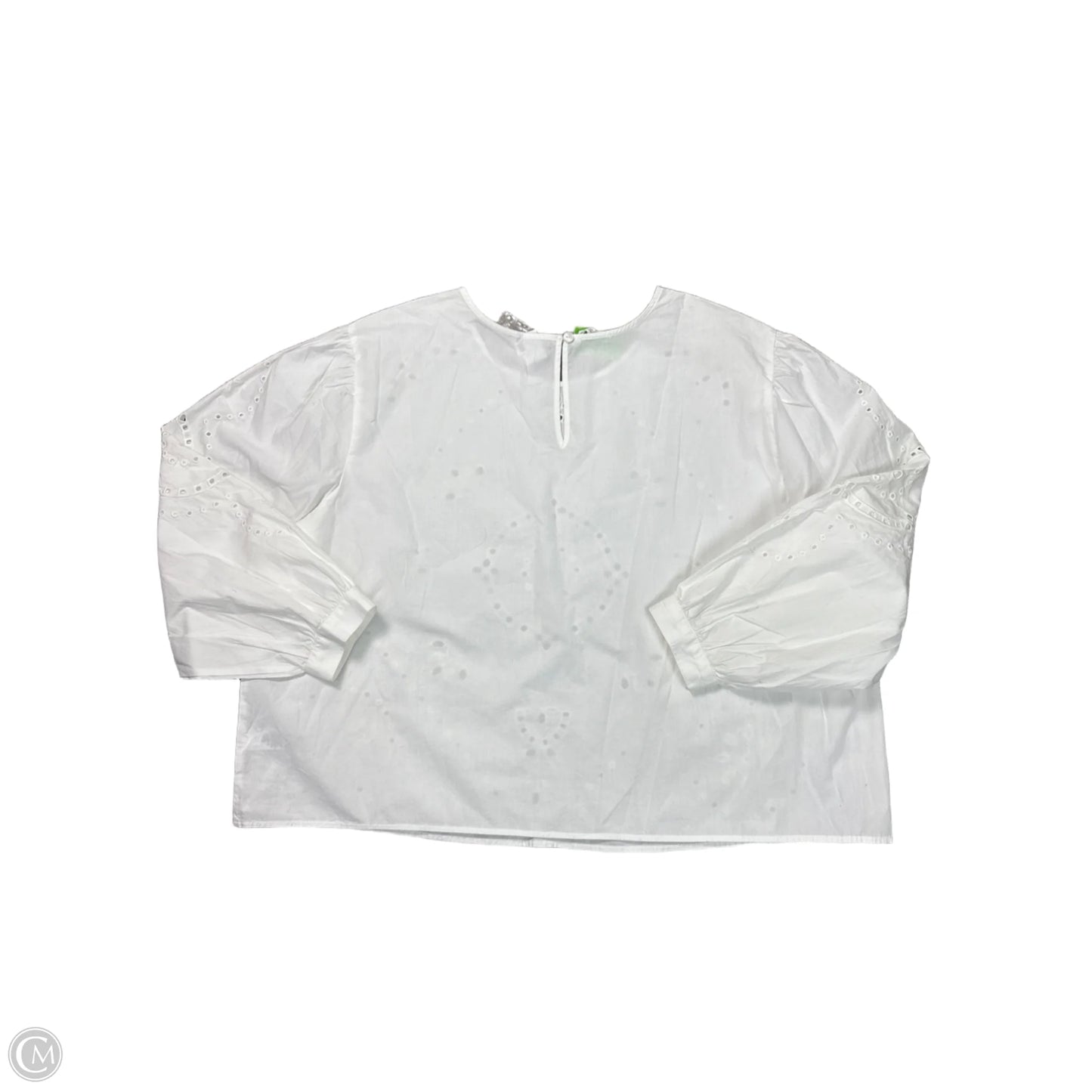 Top Long Sleeve Basic By Maurices In White, Size: 1x