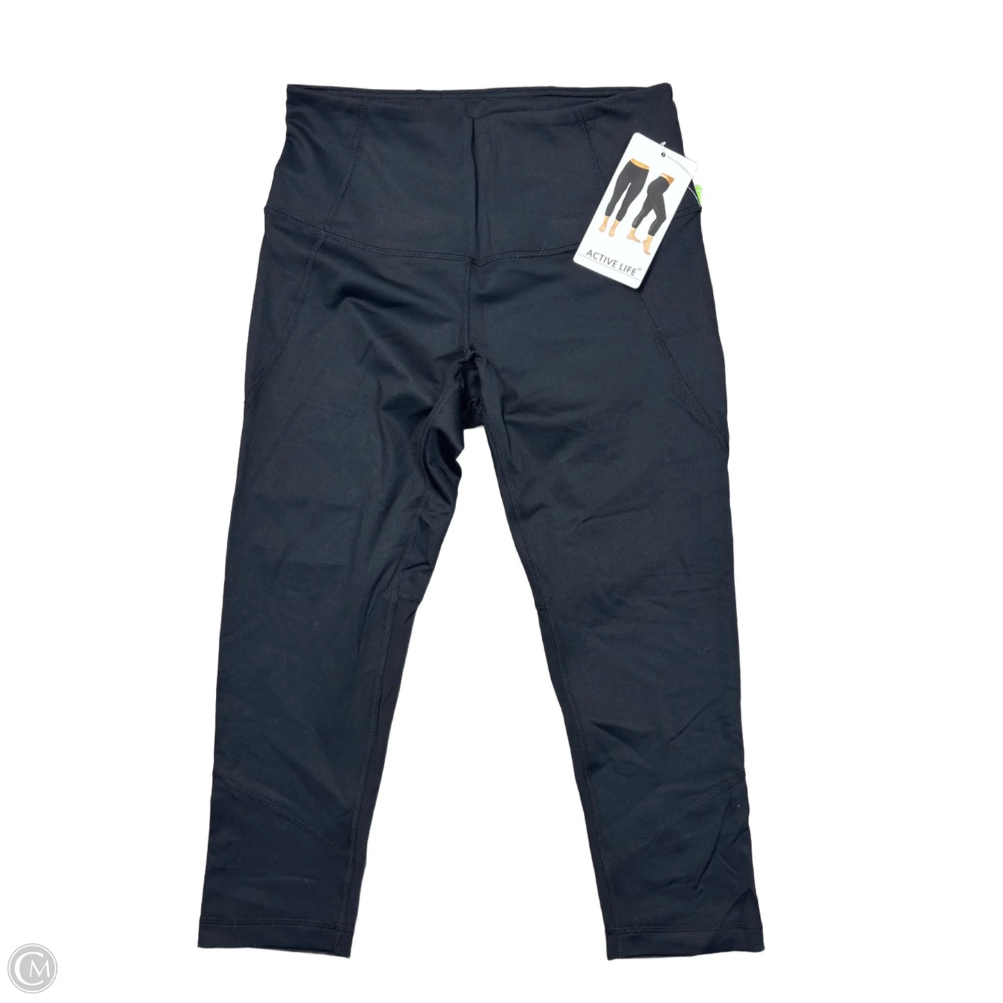 Athletic Leggings Capris By Active Life In Black, Size: M