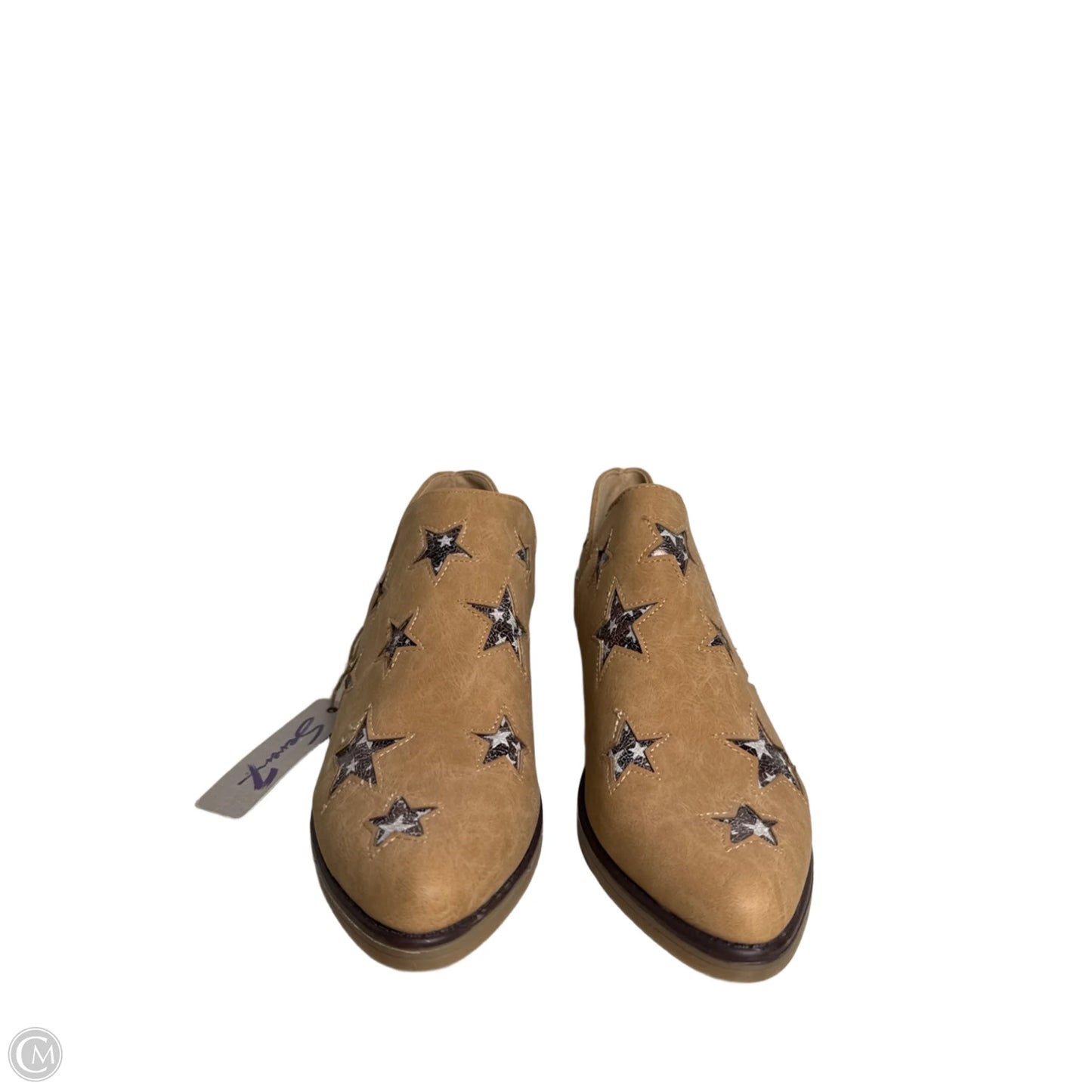 Boots Ankle Flats By Seven 7 In Tan, Size: 9