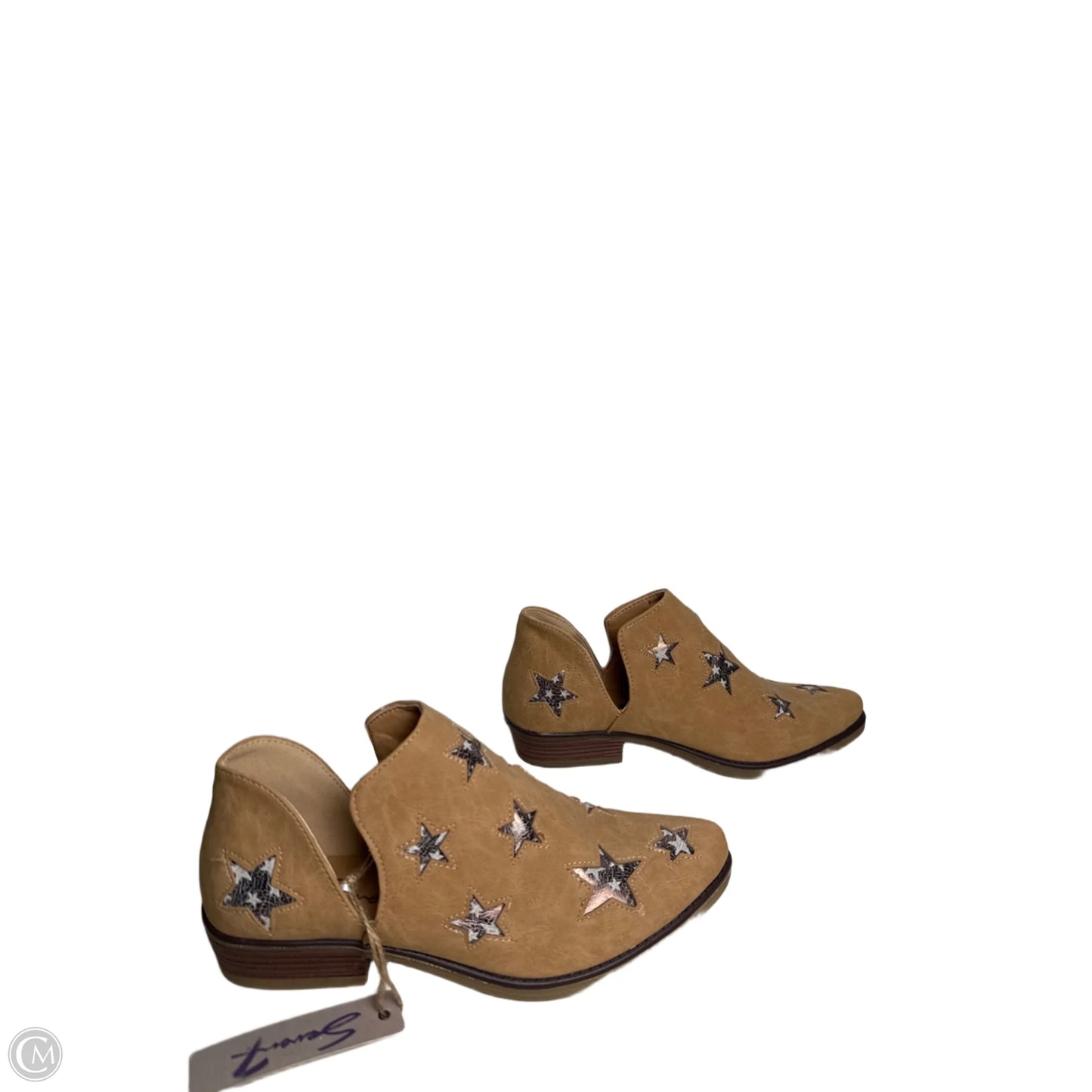 Boots Ankle Flats By Seven 7 In Tan, Size: 9