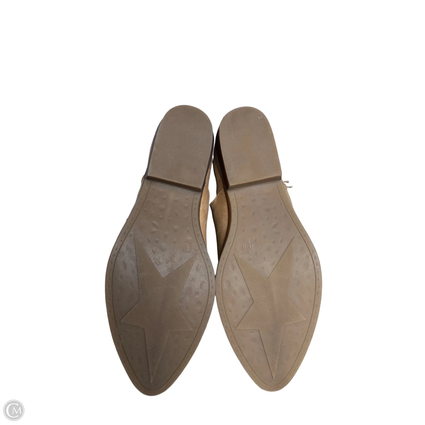 Boots Ankle Flats By Seven 7 In Tan, Size: 9