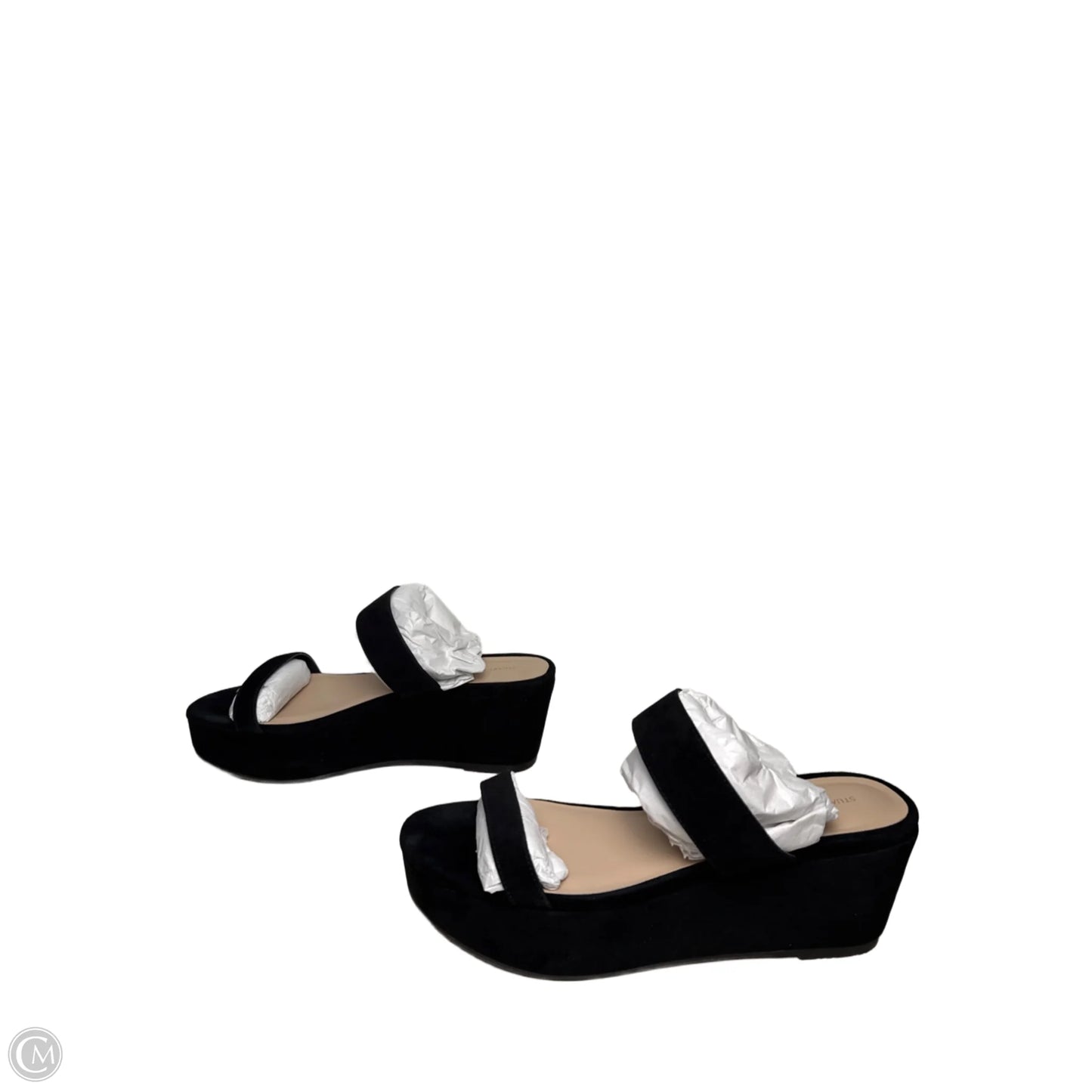 Sandals Designer By Stuart Weitzman In Black, Size: 9