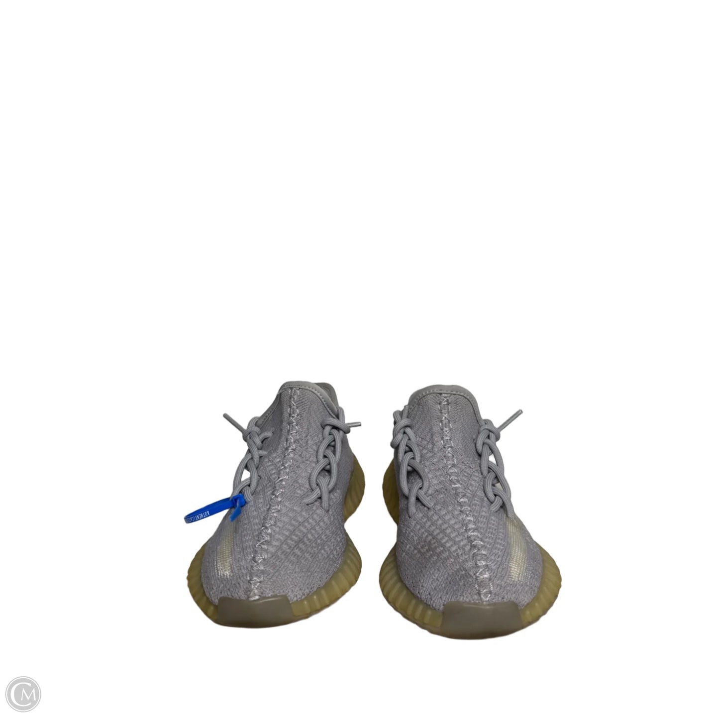 Shoes Luxury Designer By Yeezy In Grey, Size: 6
