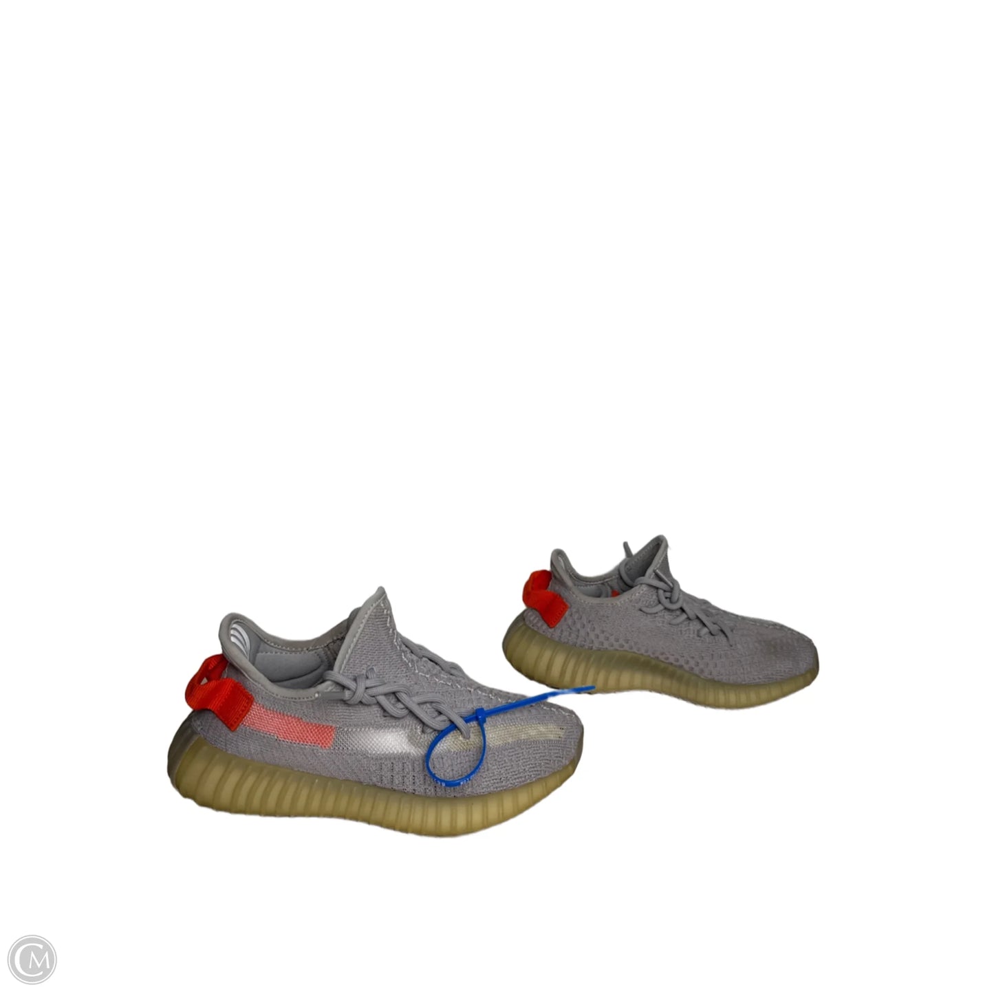 Shoes Luxury Designer By Yeezy In Grey, Size: 6