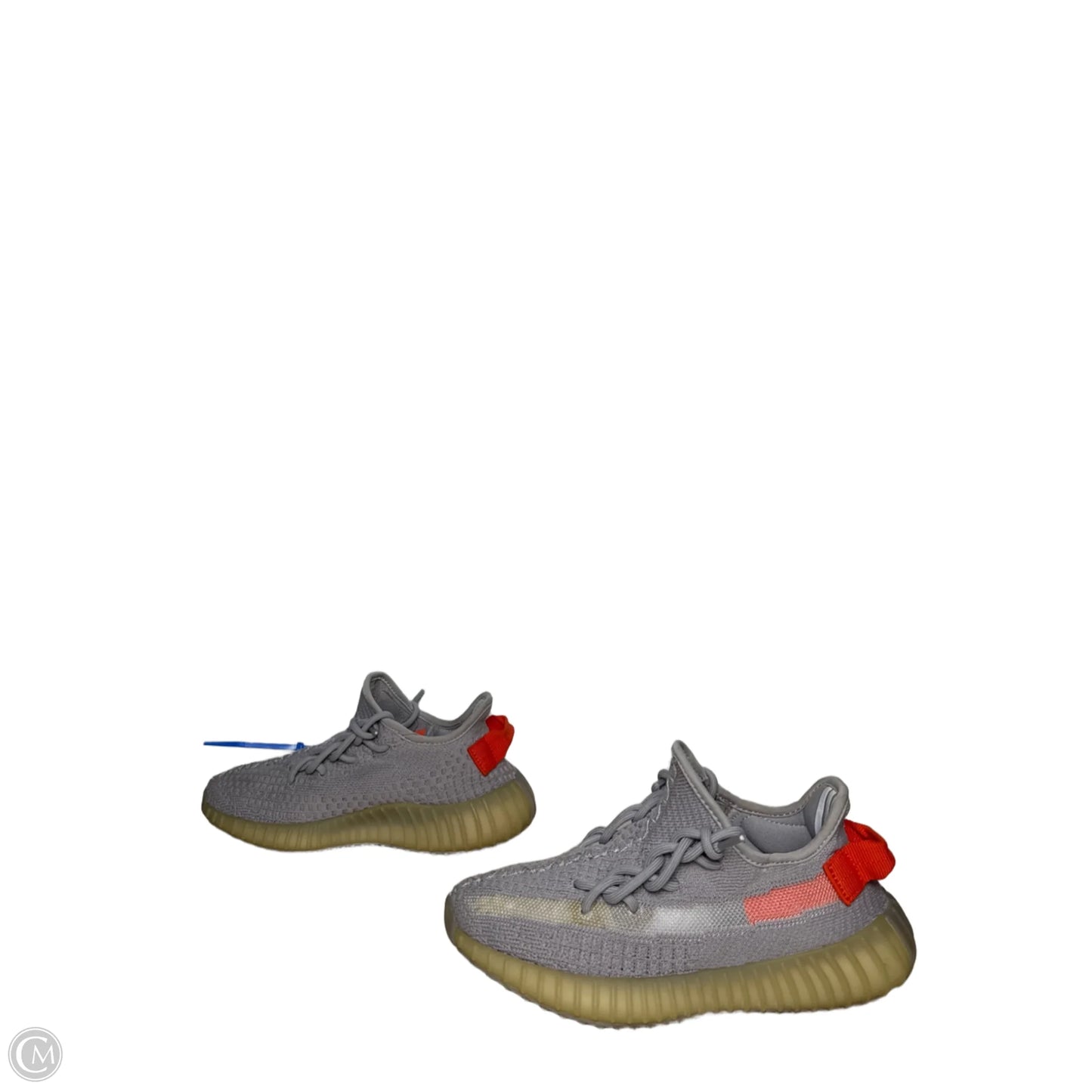 Shoes Luxury Designer By Yeezy In Grey, Size: 6