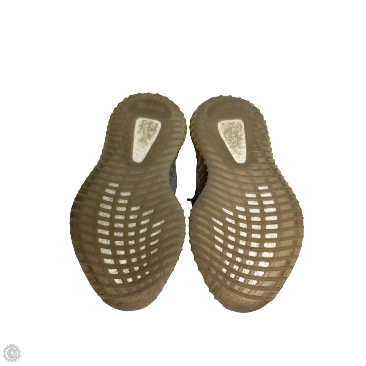 Shoes Luxury Designer By Yeezy In Grey, Size: 6