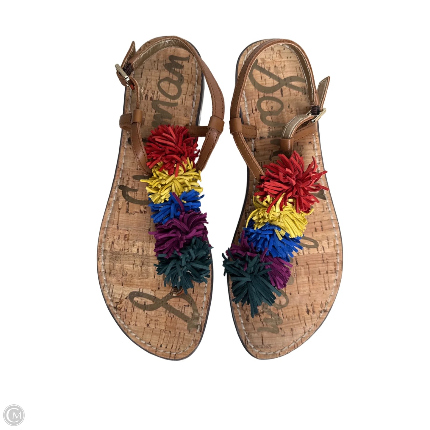 Sandals Flats By Sam Edelman In Multi-colored, Size: 8.5