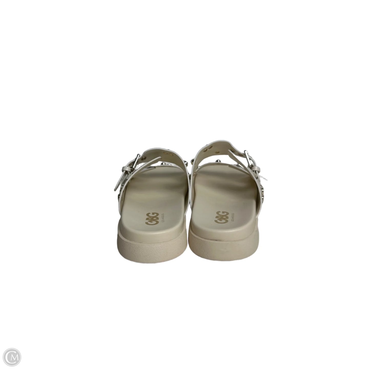 Sandals Heels Platform By GBG LOS ANGELES In White, Size: 9