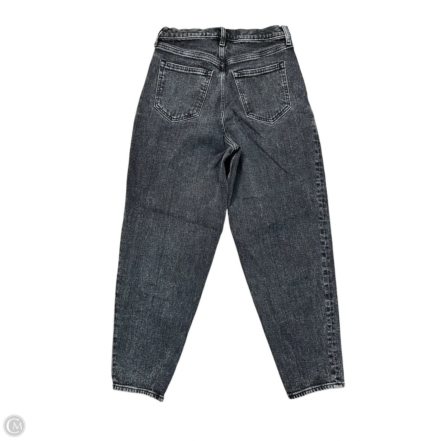 Jeans Straight By Abercrombie And Fitch In Black Denim, Size: 4