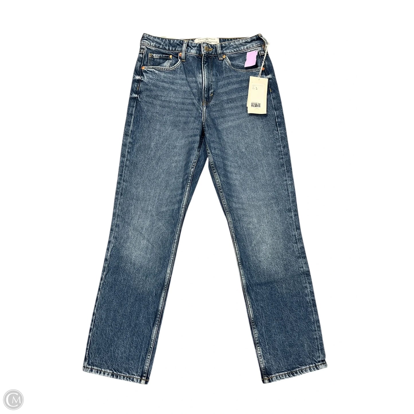 Jeans Straight By H&m In Blue Denim, Size: 6