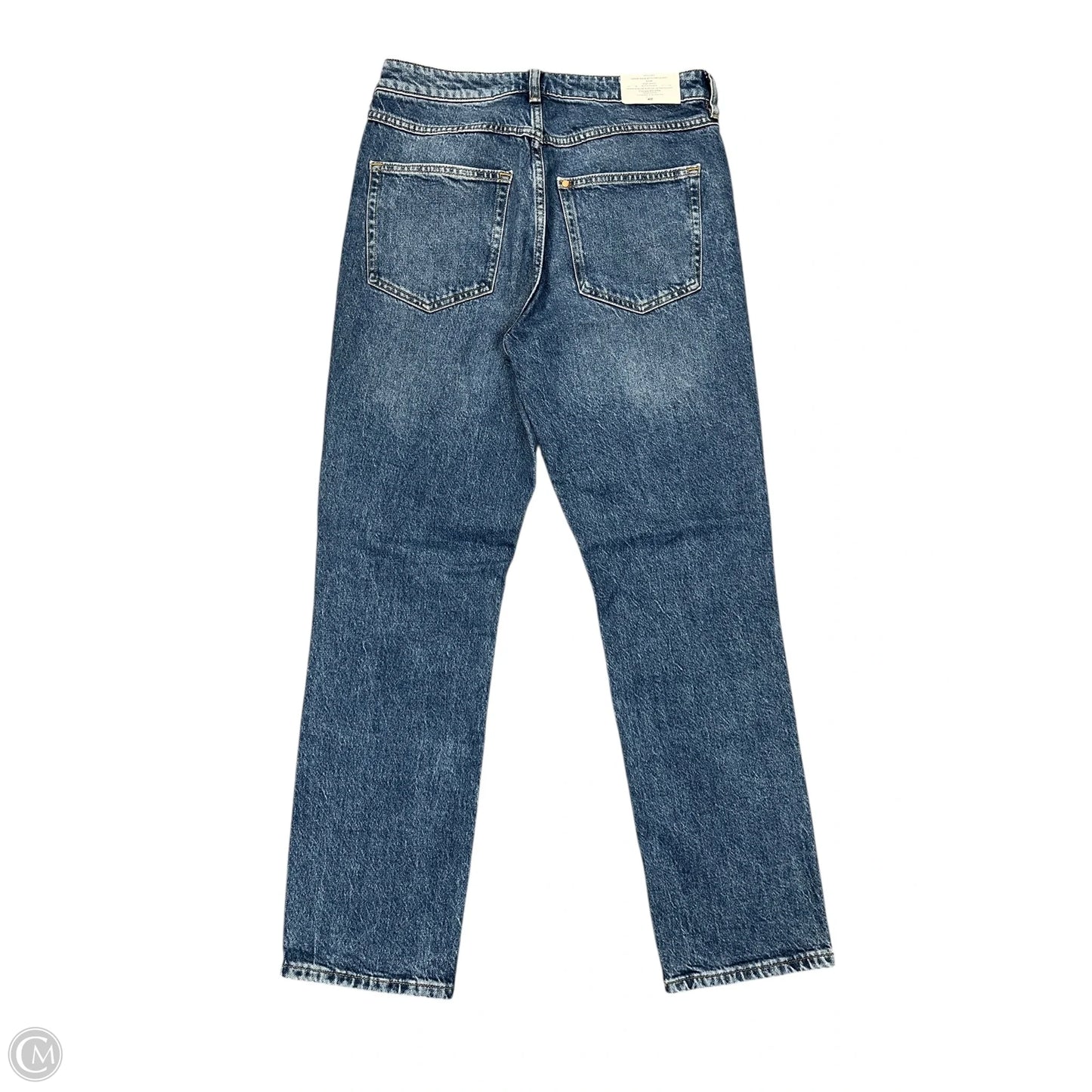 Jeans Straight By H&m In Blue Denim, Size: 6