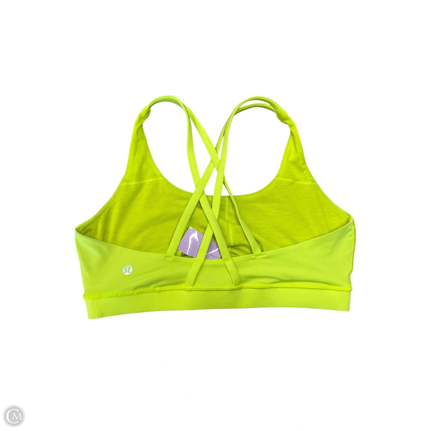 Athletic Bra By Lululemon In Yellow, Size: M