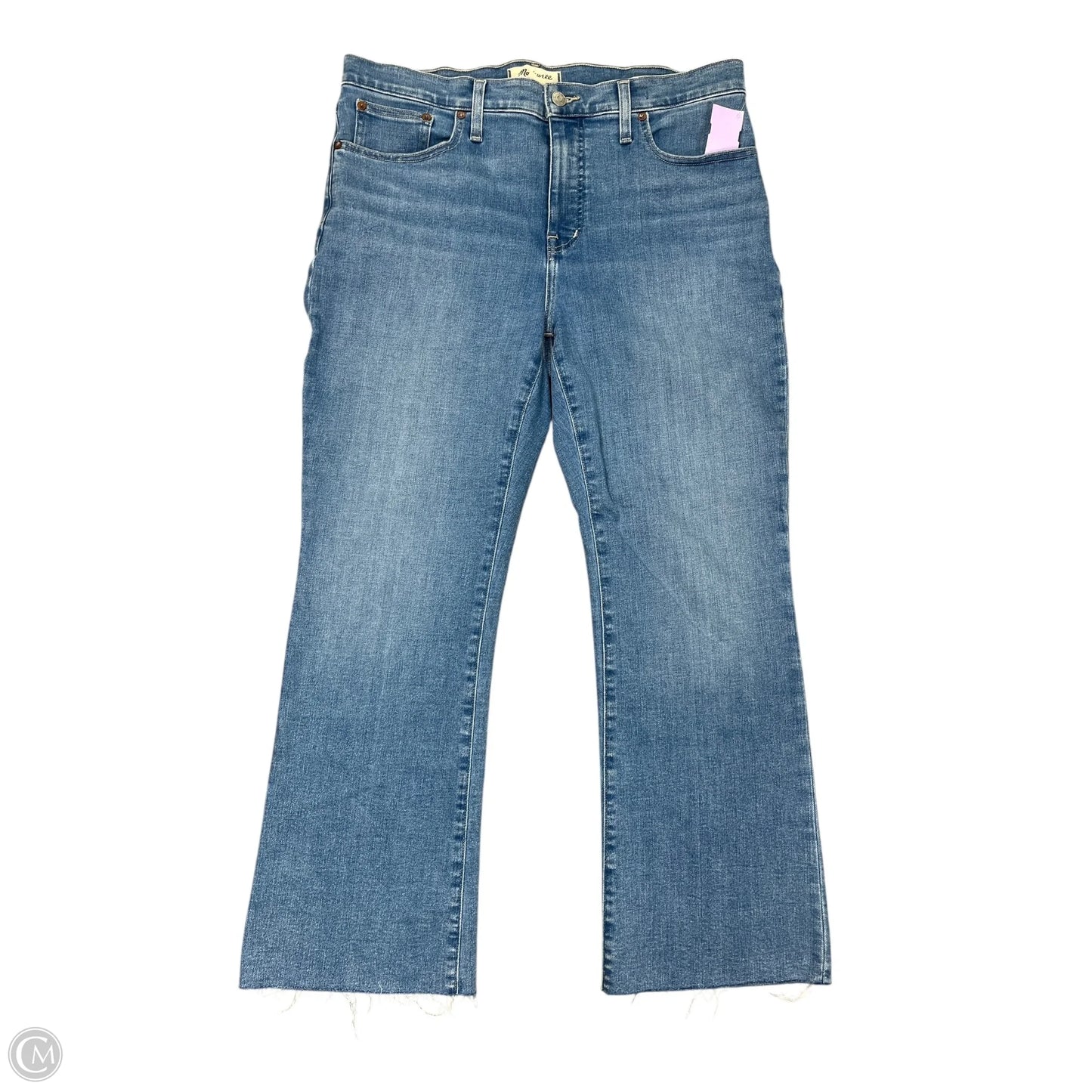 Jeans Boot Cut By Madewell In Blue Denim, Size: 12