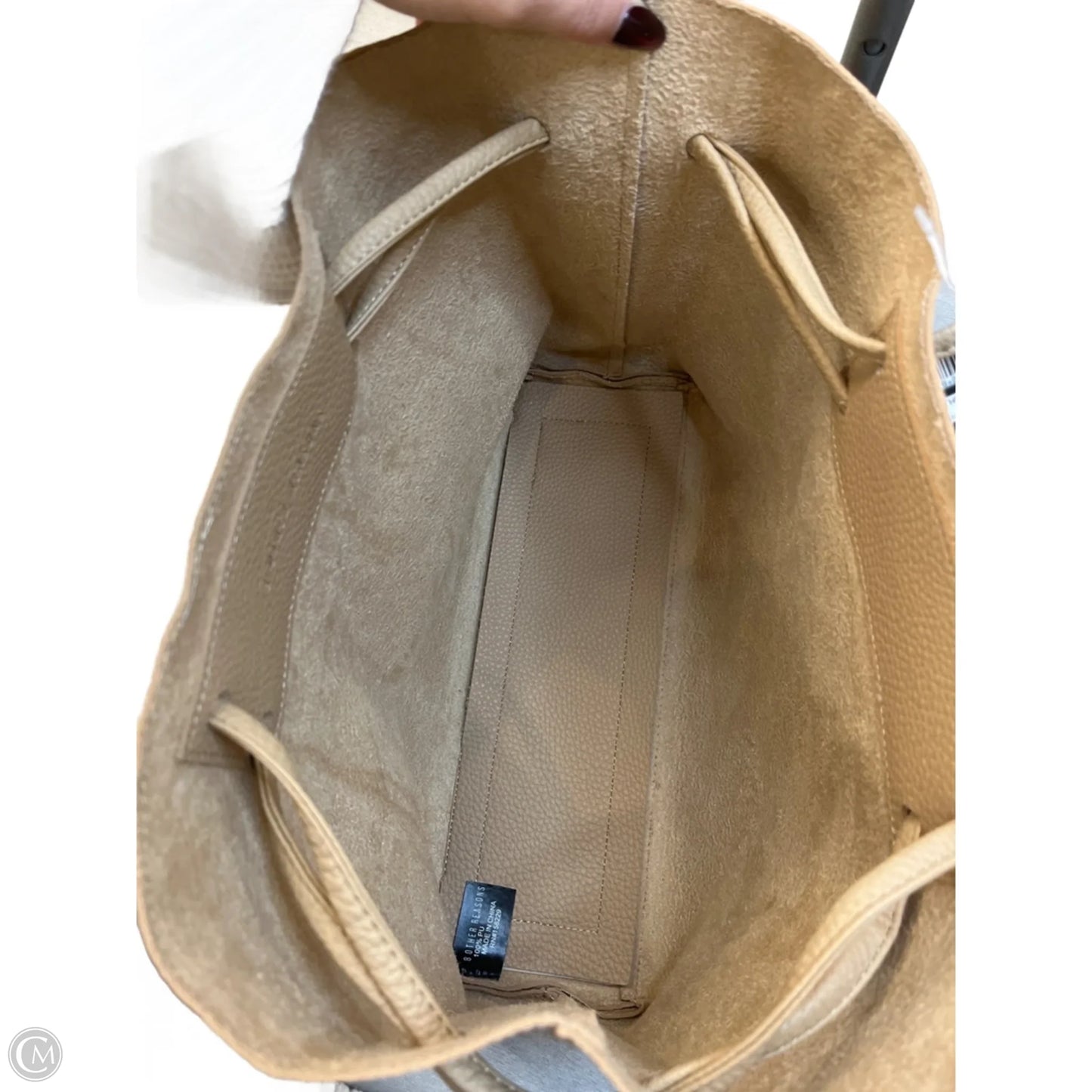 Handbag Leather By Cmb, Size: Medium