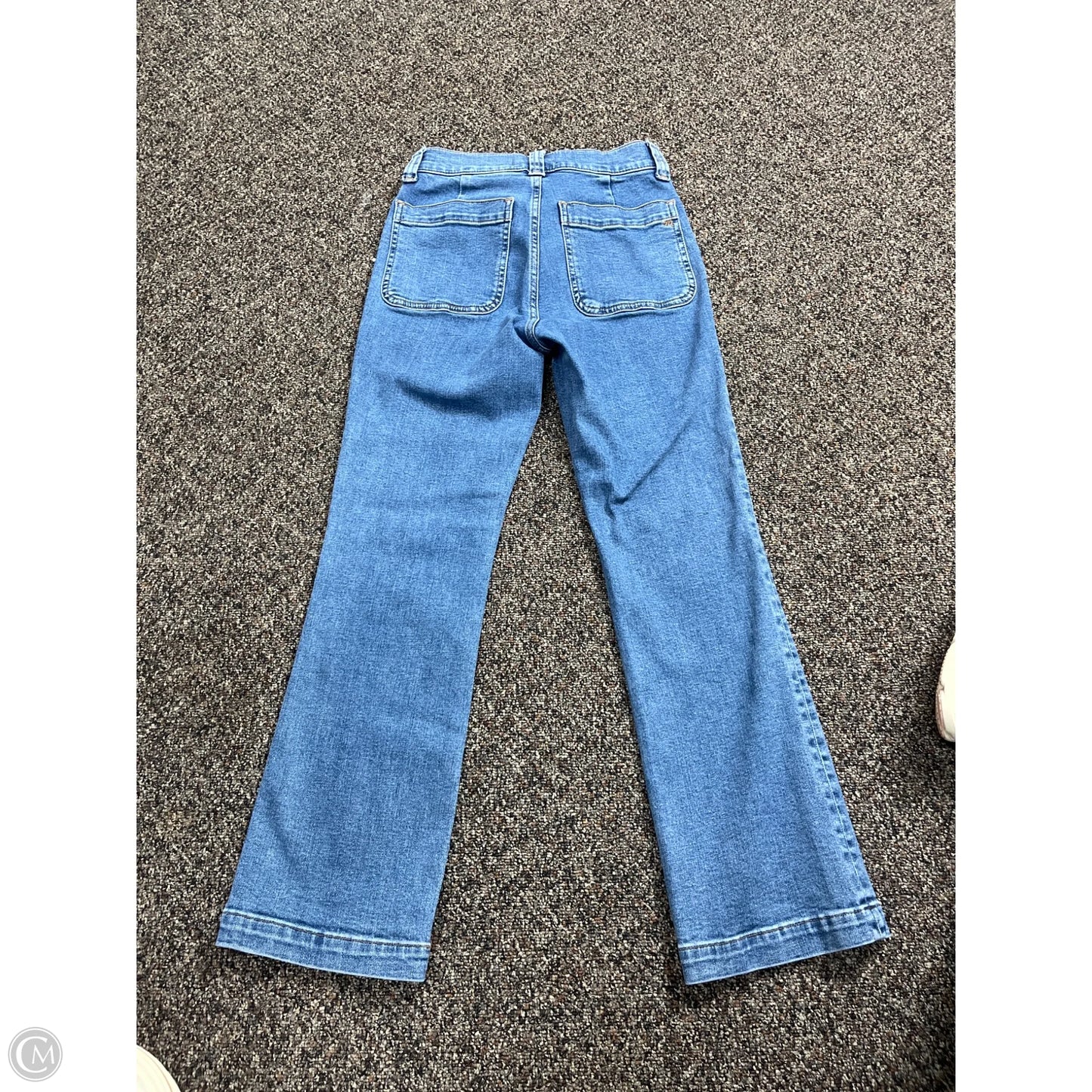 Jeans Straight By Madewell In Blue Denim, Size: 0
