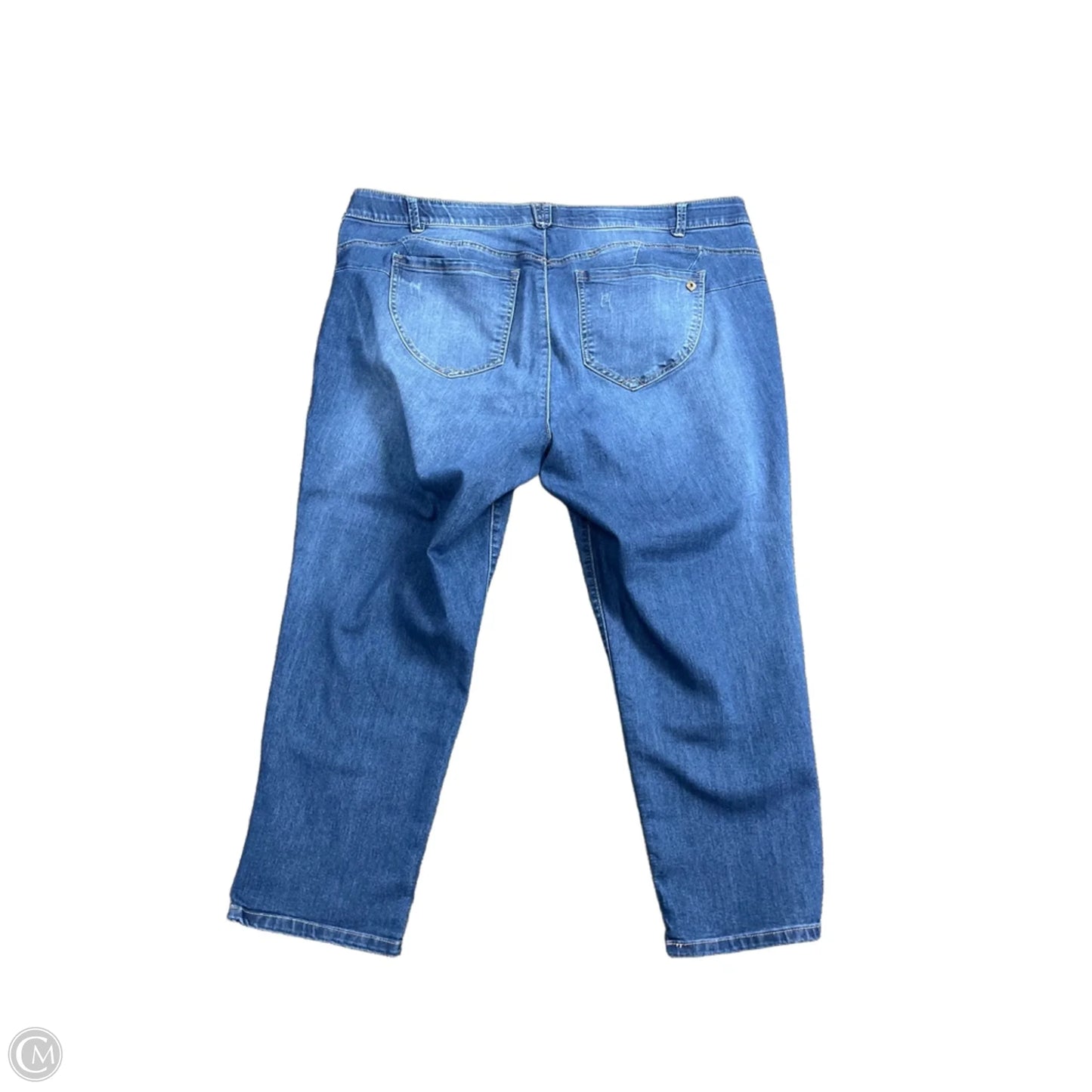 Jeans Cropped By Democracy In Blue Denim, Size: 22