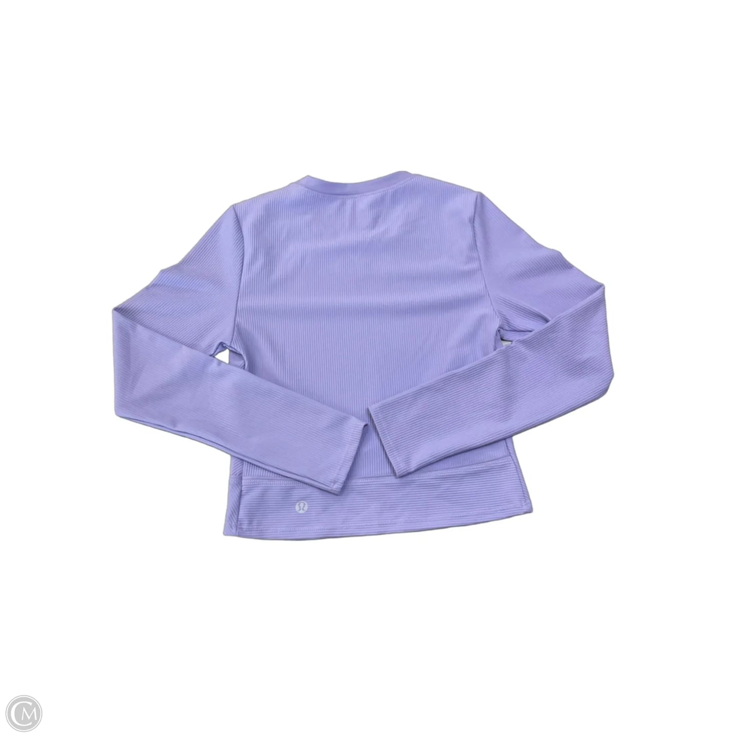 Athletic Top Long Sleeve Collar By Lululemon In Purple, Size: S