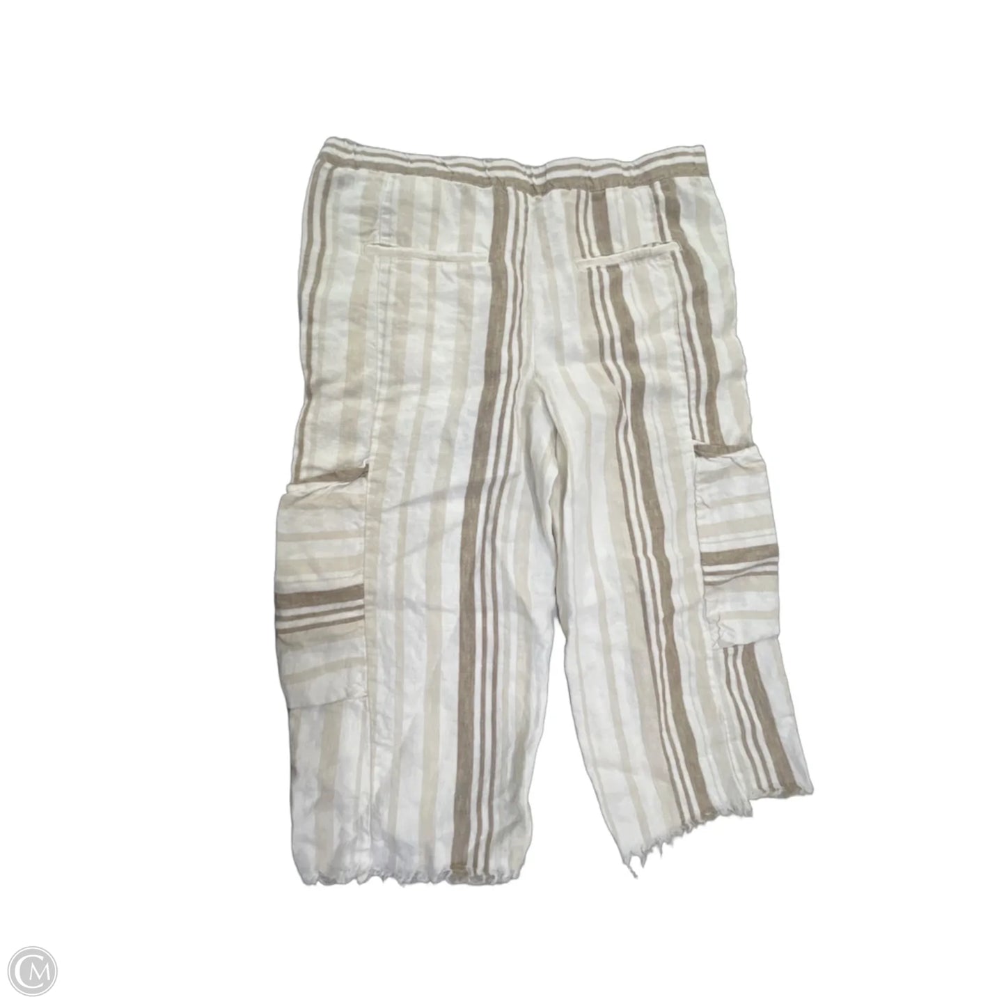 Pants Cropped By Free People In Striped Pattern, Size: M
