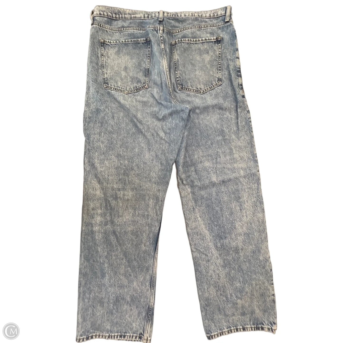 Jeans Straight By Banana Republic In Blue Denim, Size: 16