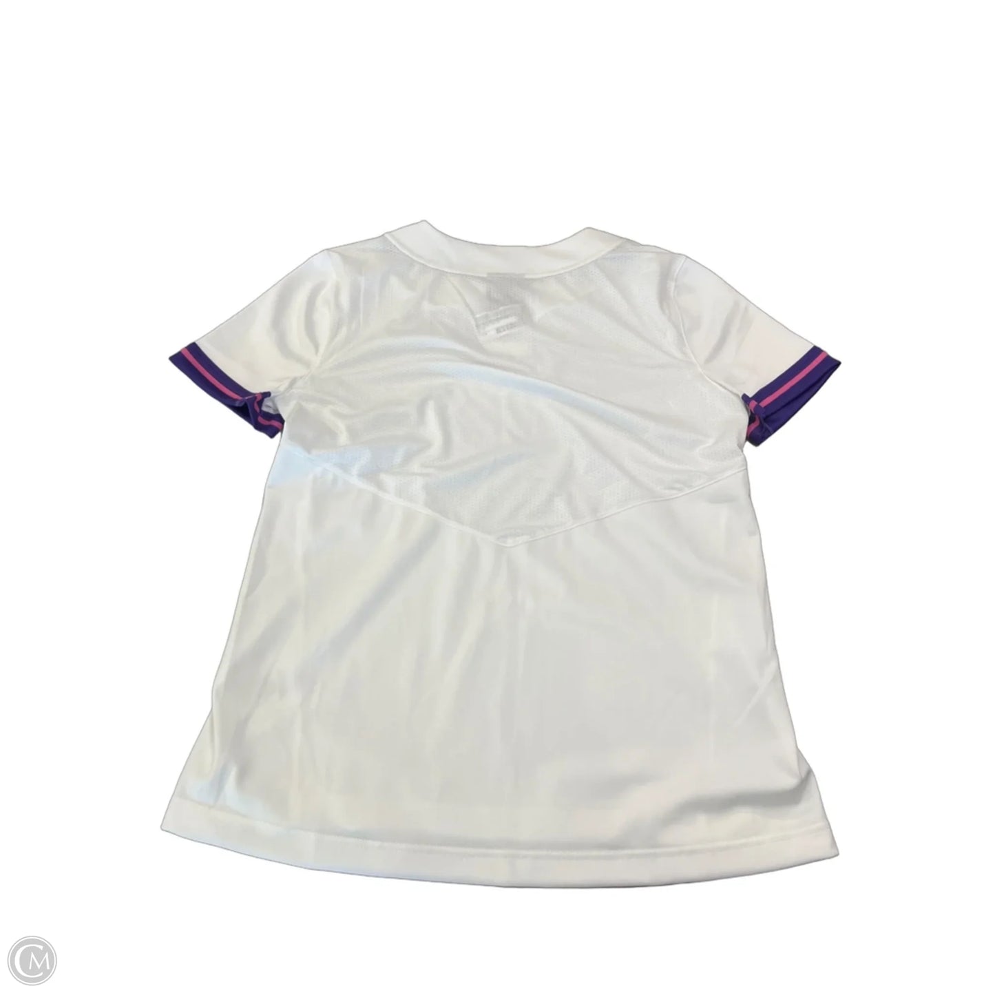 Athletic Top Short Sleeve By Nike Apparel In White, Size: M