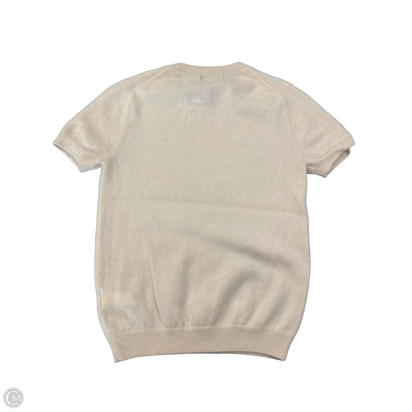 Top Short Sleeve By Quince In Beige, Size: S
