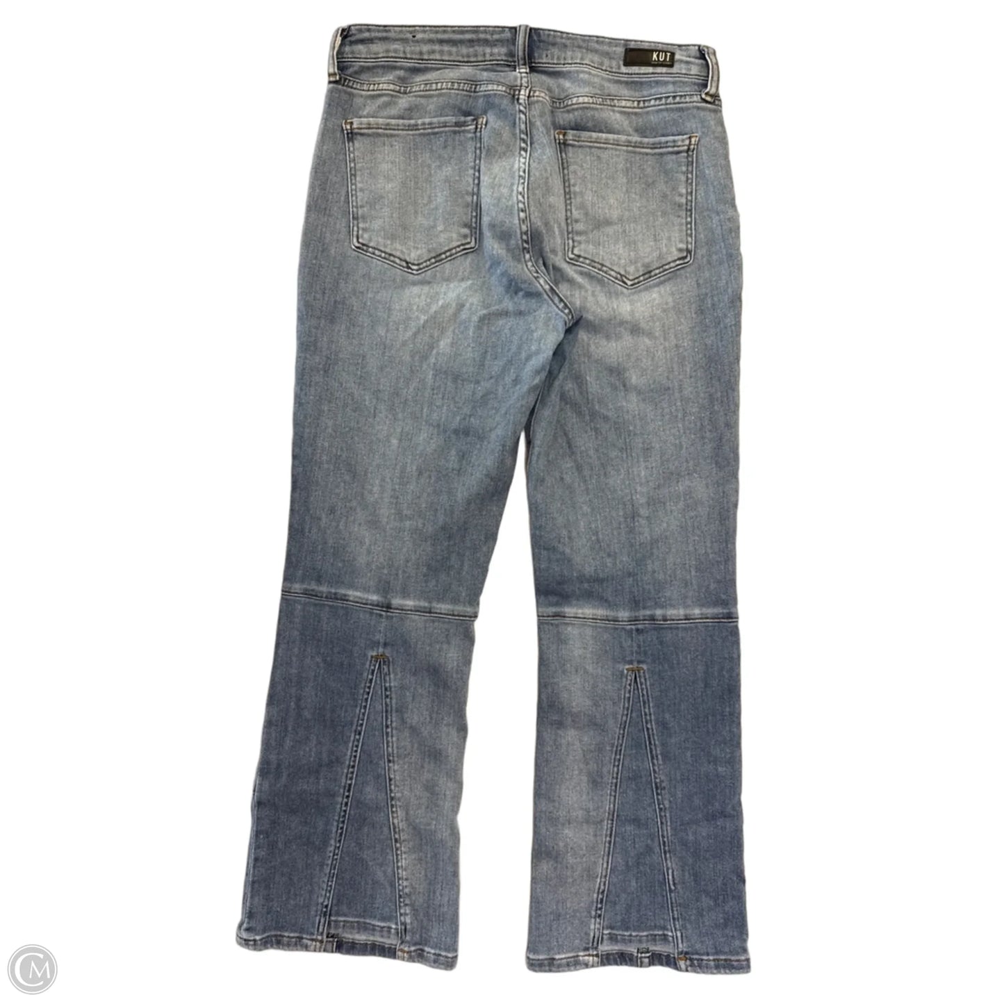 Jeans Flared By Kut In Blue Denim, Size: 8