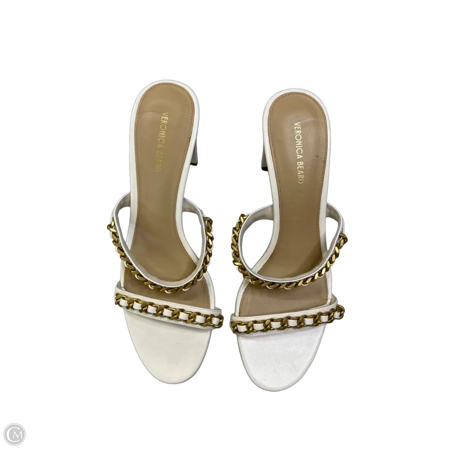 Sandals Heels Block By Veronica Beard In White, Size: 9