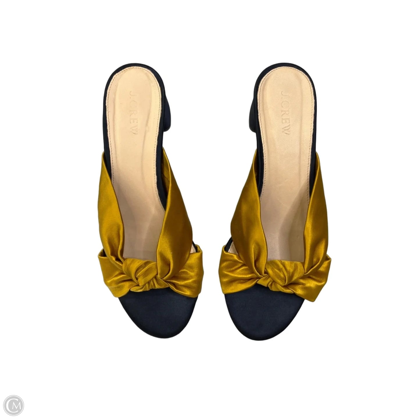 Sandals Heels Block By J. Crew In Yellow, Size: 8