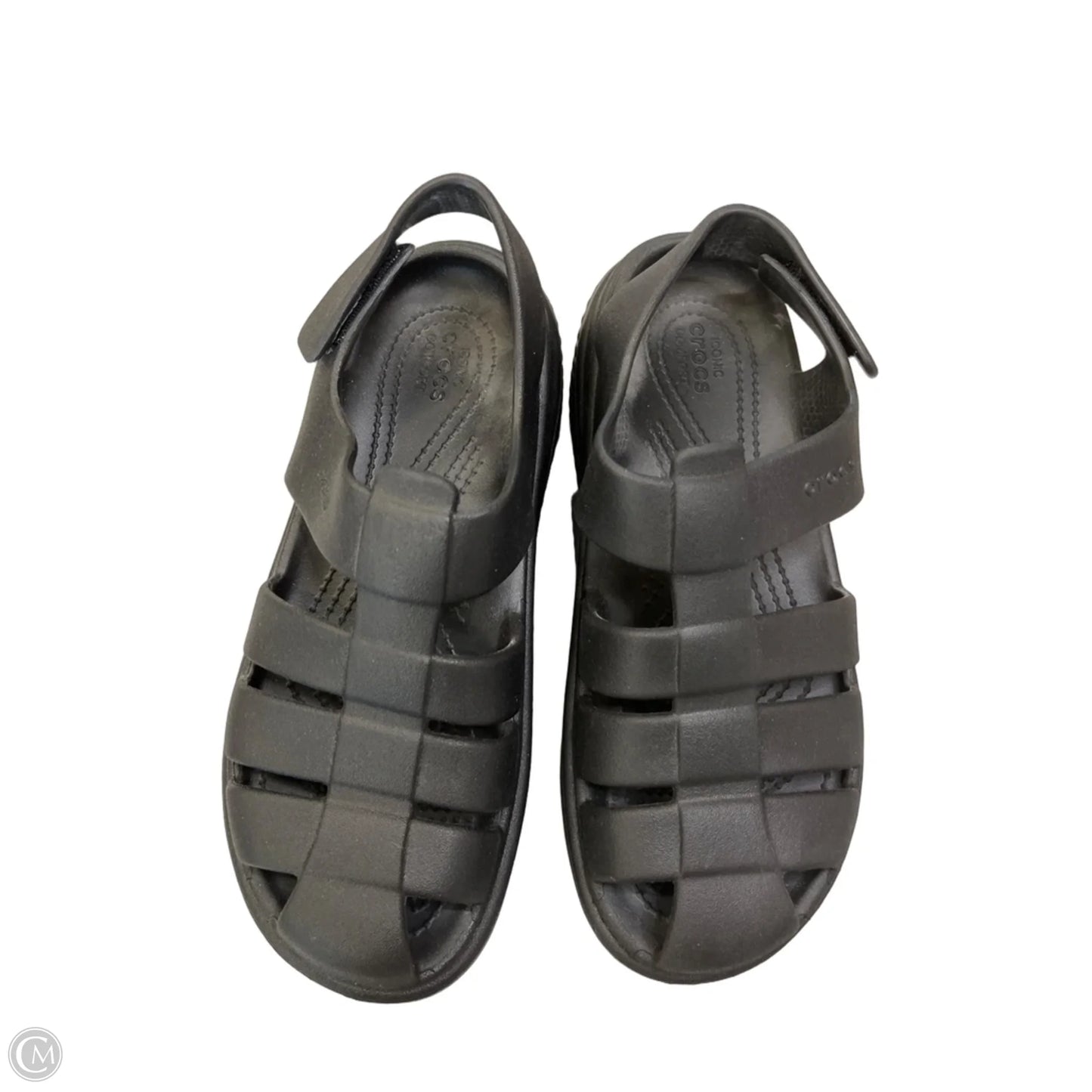 Shoes Heels Platform By Crocs In Black, Size: 7
