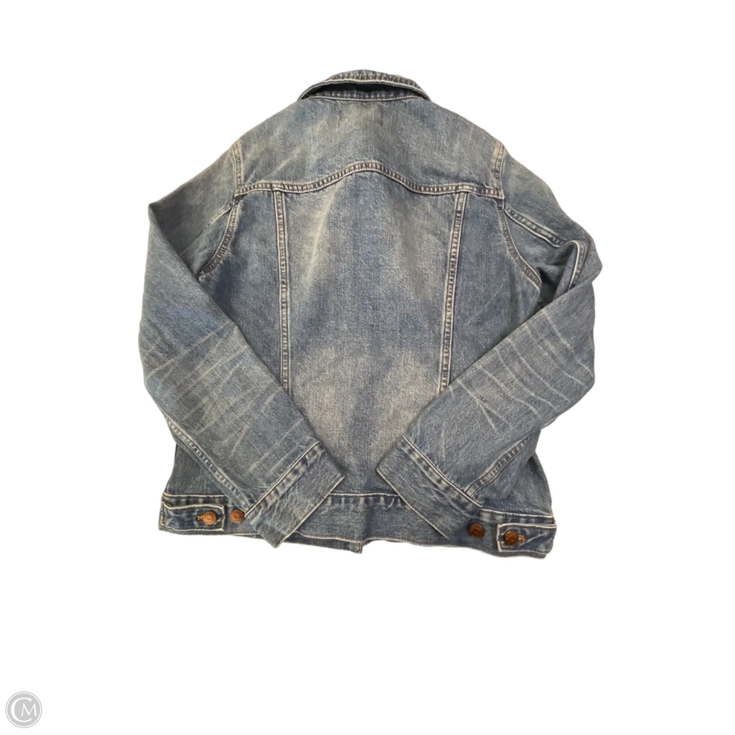 Jacket Denim By Madewell In Blue Denim, Size: L