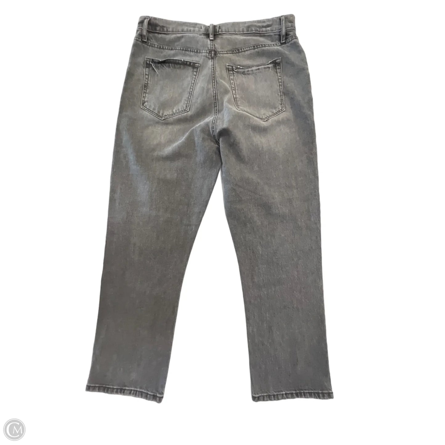 Jeans Straight By Loft In Grey Denim, Size: 10